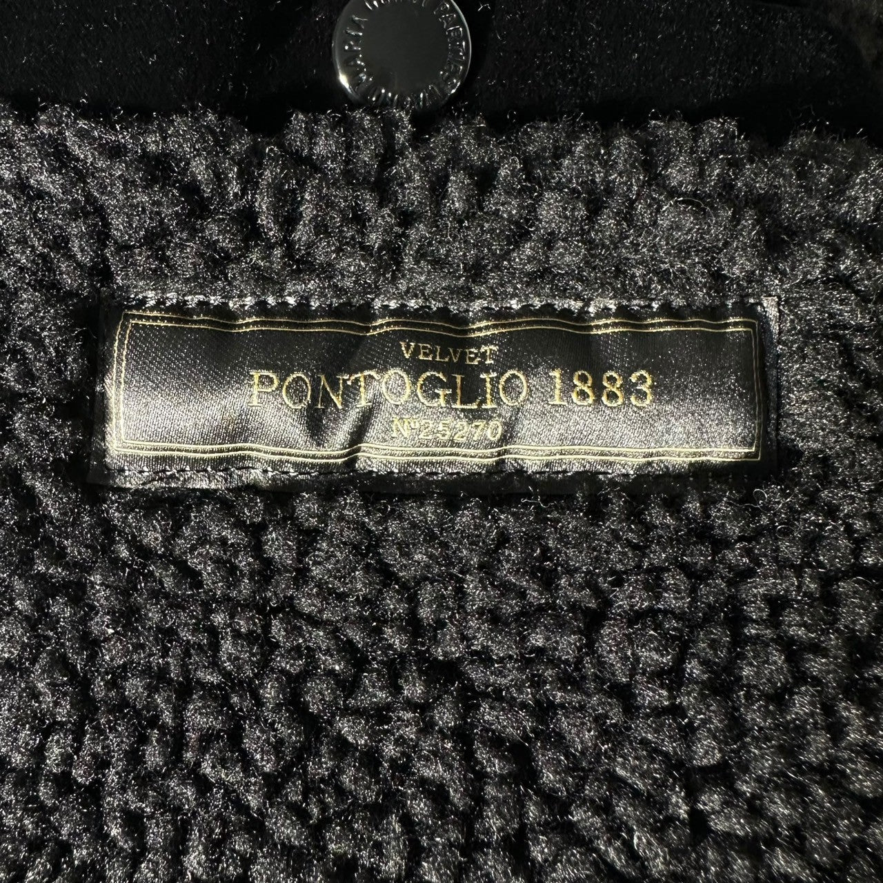 Mcgregor×WACKO MARIA(マックレガー×ワコマリア) VELVET ANTI FREEZE JACKET ベルベット アンチ フリーズ ジャケット 113110701 S ブラック ベロア 裏ボア ブルゾン コラボ