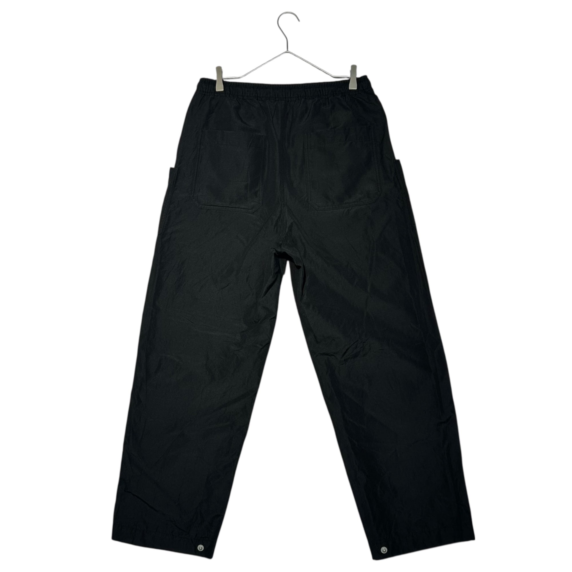 COMME des GARCONS HOMME(コムデギャルソンオム) 25SS Wool Linen side button Baker Trousers Pants ウール リネン サイドボタン ベイカー トラウザー パンツ HO-P009 M ブラック AD2024