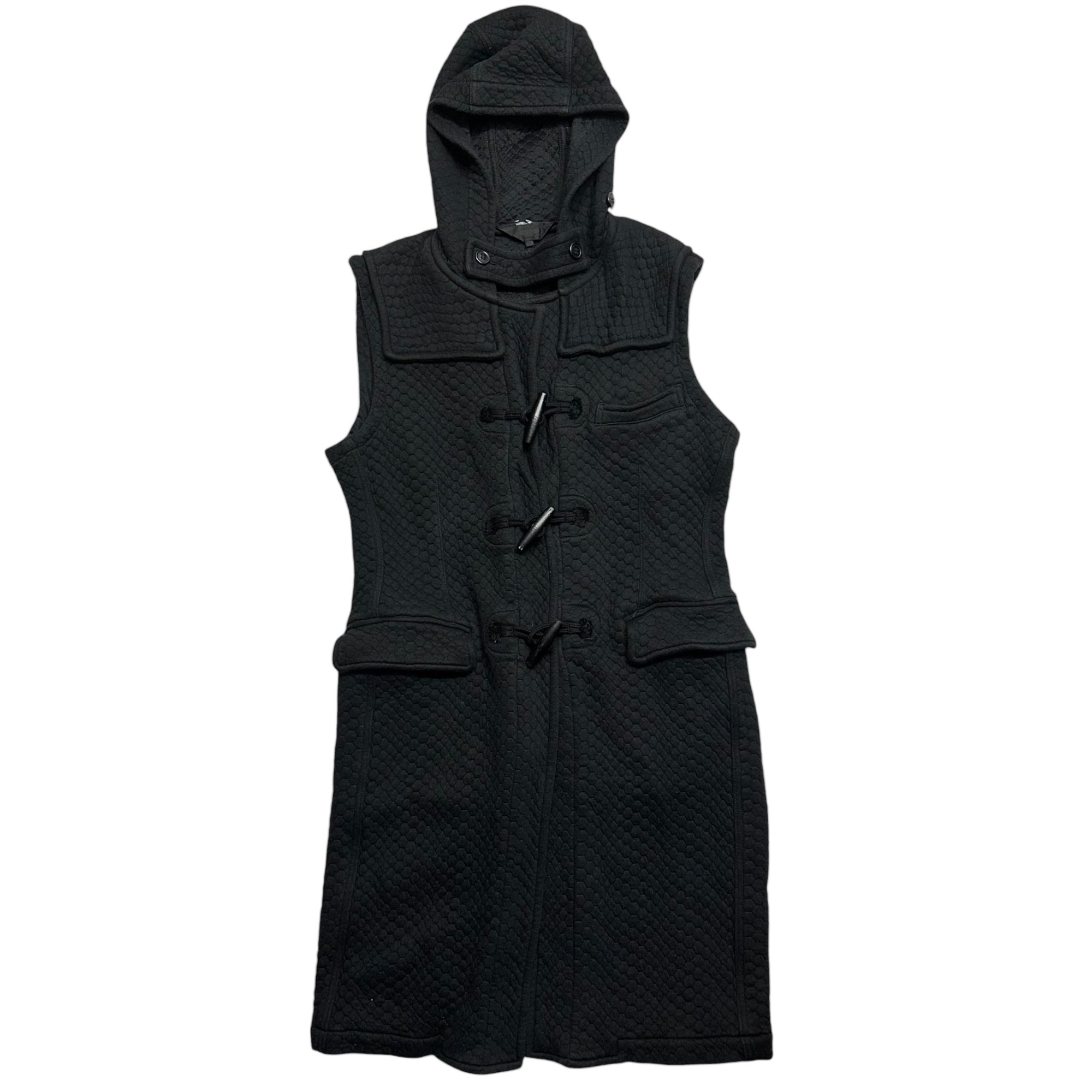 COMME des GARCONS HOMME PLUS(コムデギャルソンオムプリュス) 12SS Quilted Sweatshirt Sleeveless Duffle Coat キルティング スウェット スリーブレス ダッフルコート PL-J042 M ブラック AD2011 テイラーリングフォーパンクス Tailoring for Punks期