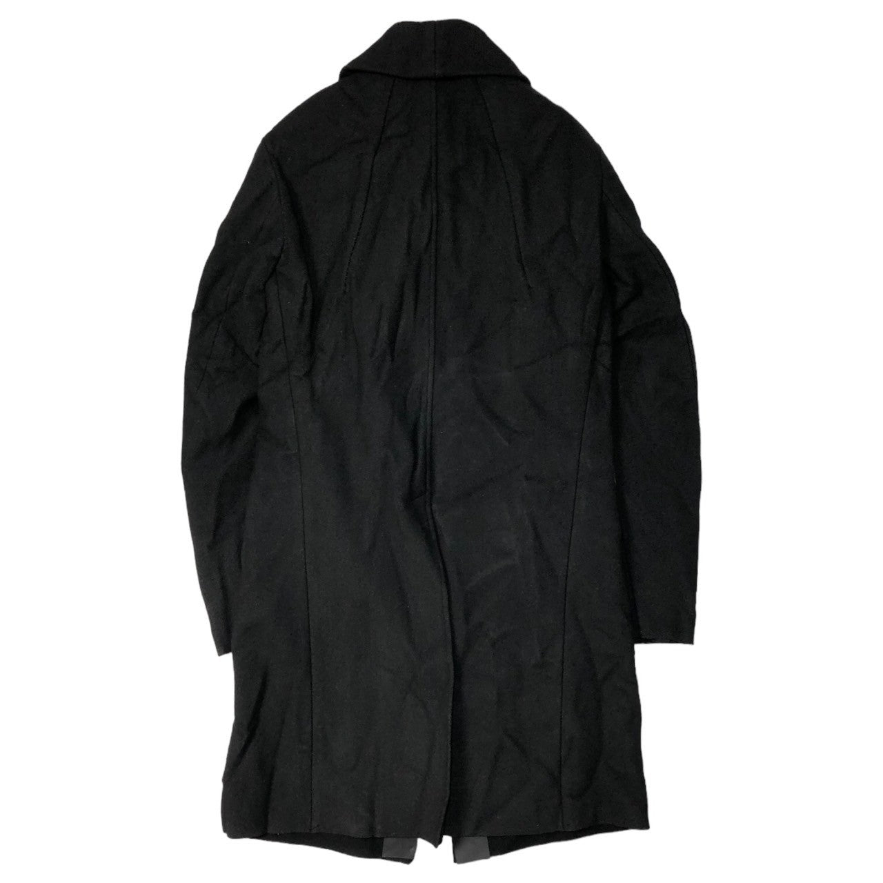 masnada(マスナダ) 14AW Urethane resin pressure bonding tape layered coat ウレタン樹脂 圧着テープ レイヤード コート M1316 SIZE 44(S) ブラック