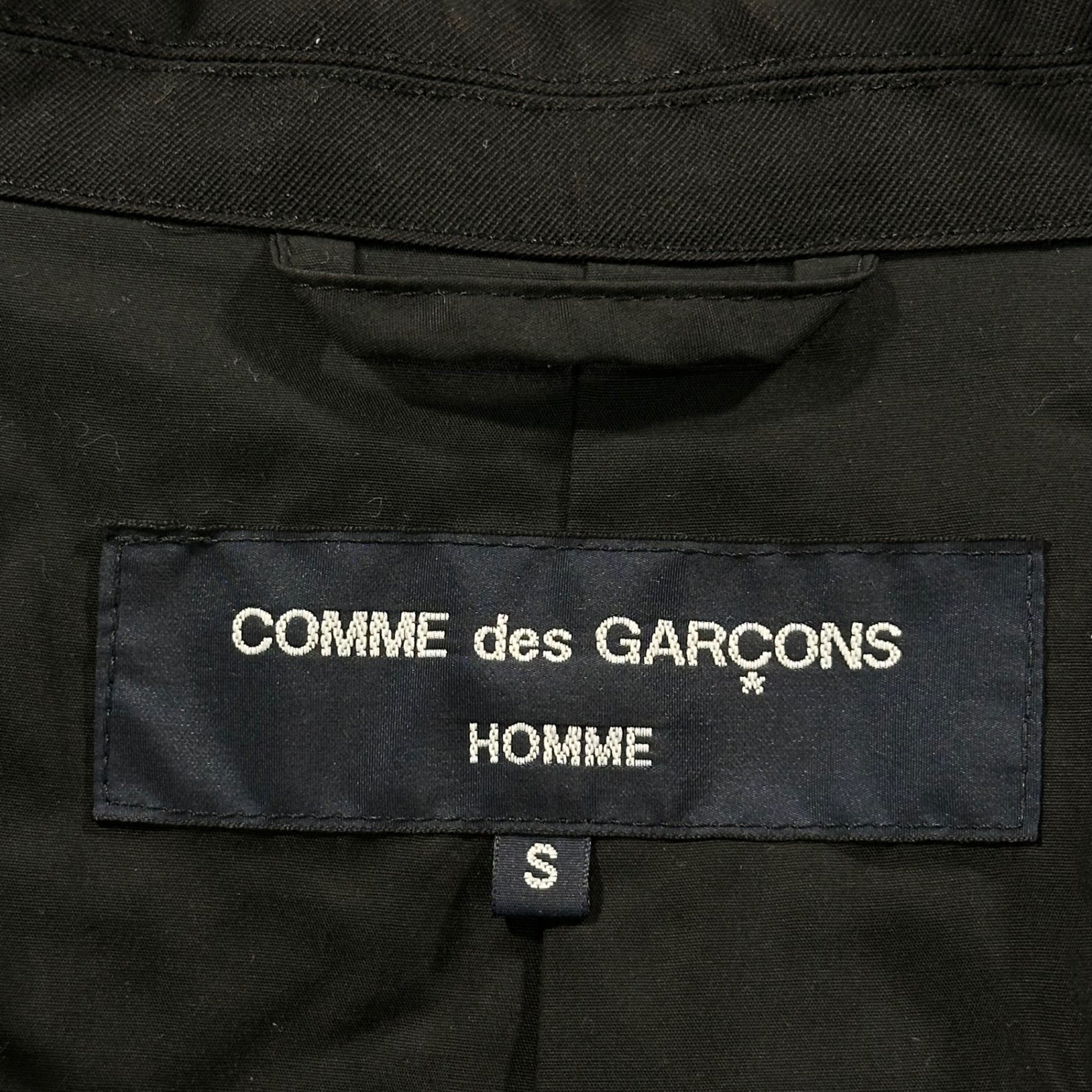 COMME des GARCONS HOMME(コムデギャルソンオム) 23SS Wool-Mohair Twill Drawstring Jacket ウール モヘヤ ツイル ドローコード ジャケット HK-J005 S ブラック AD2022