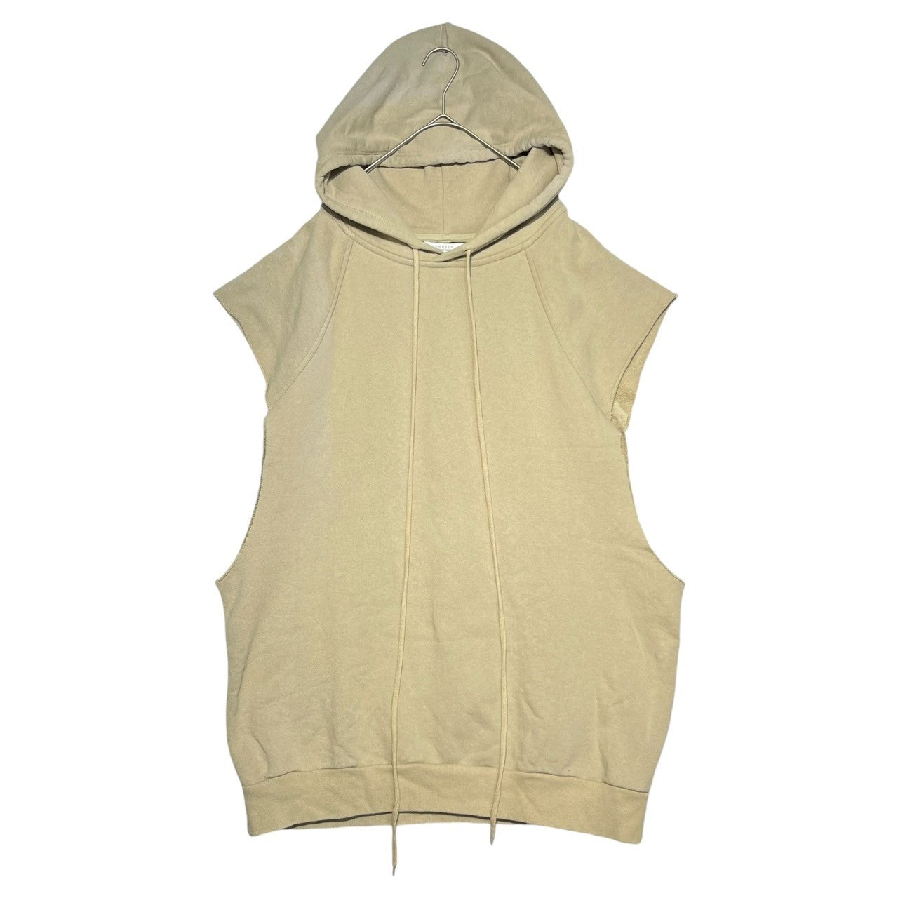 UNUSED(アンユーズド) Sleeveless sweat hoodie スリーブレススウェットフーディー US1241 3(L程度) ベージュ  ノースリーブ パーカー