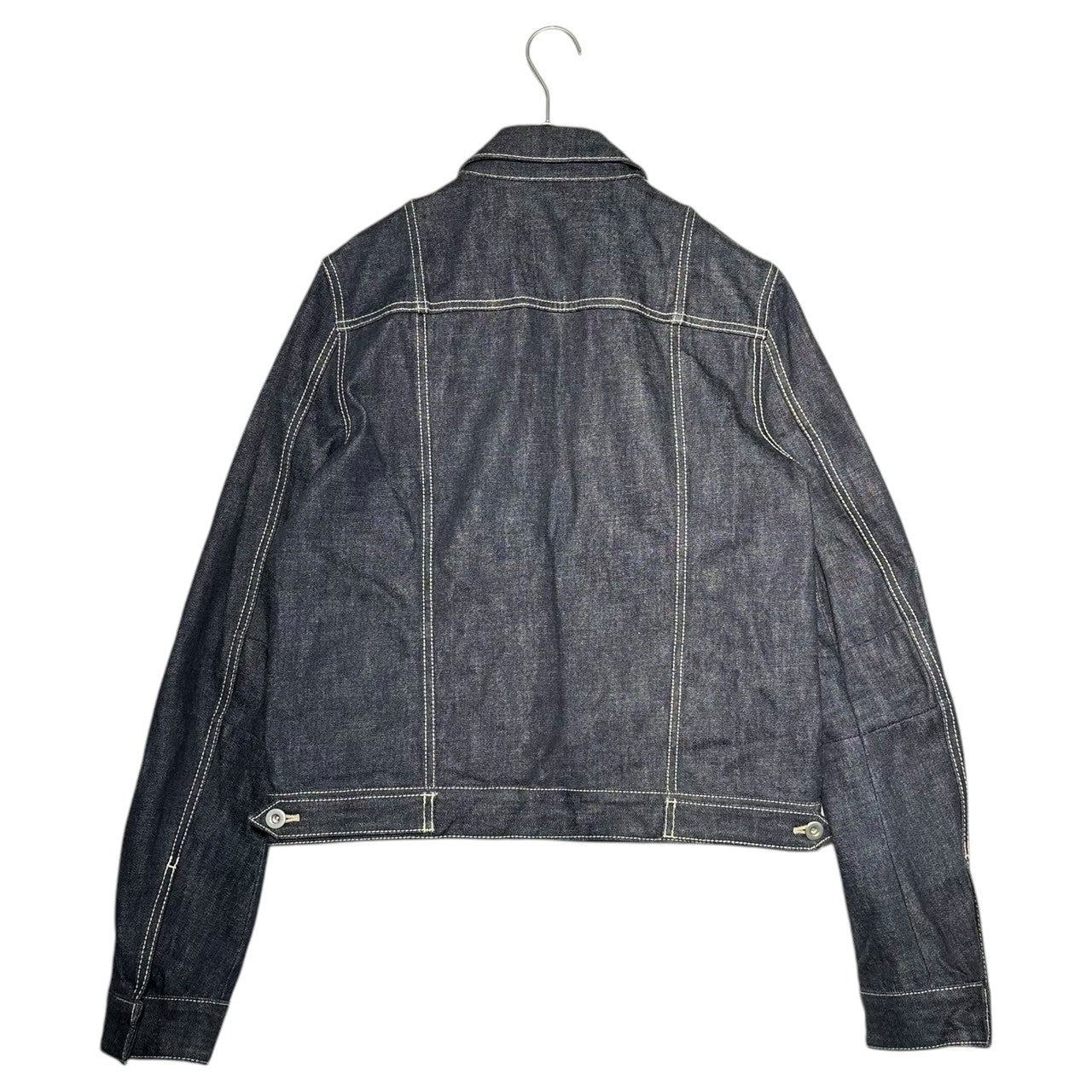 BALENCIAGA(バレンシアガ) 09SS Denim Trucker Jacket ニコラ期 比翼 デニム トラッカー ジャケット UP57 2009 00219 44 インディゴ アーカイブ