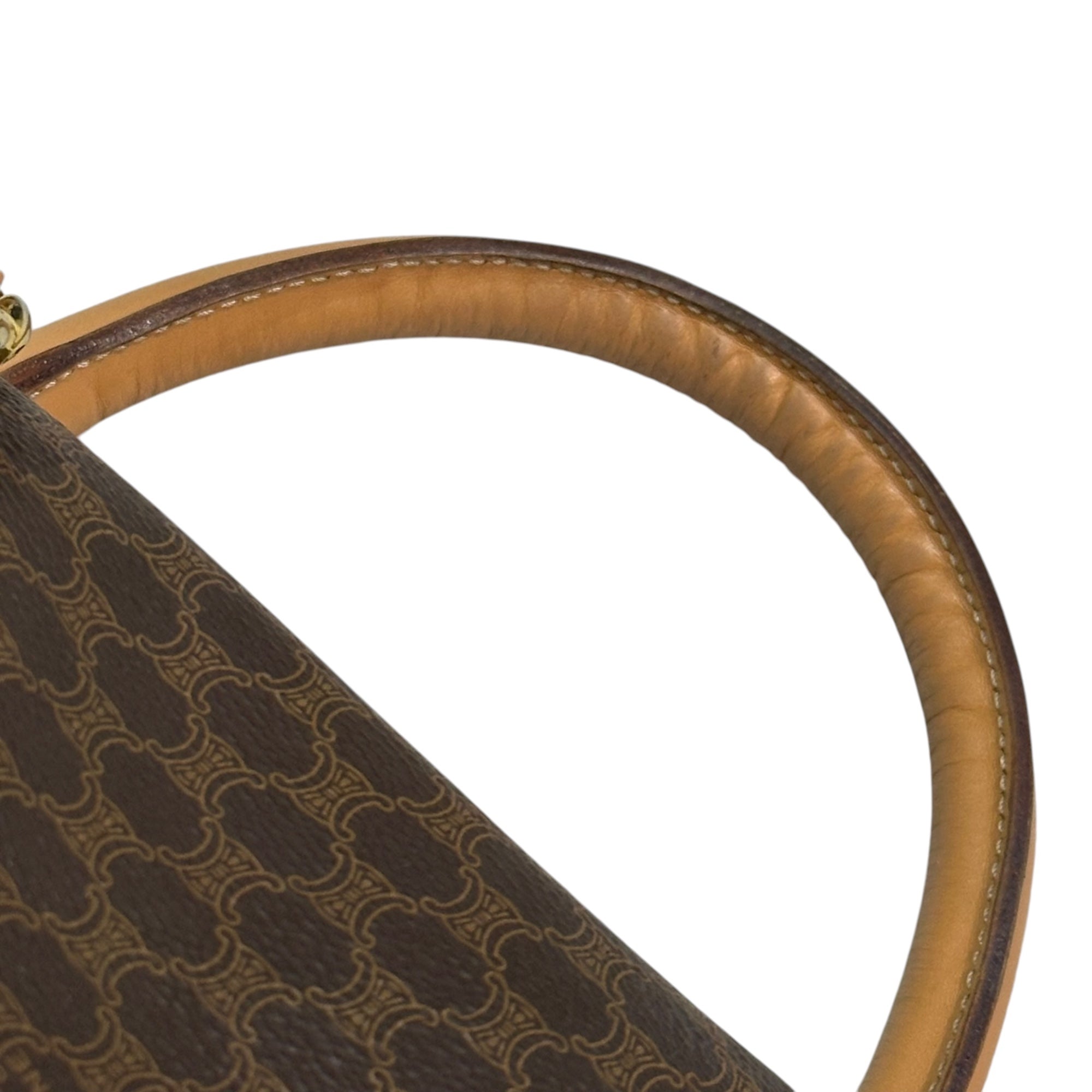 CELINE(セリーヌ) Macadam Pattern Mini Boston Bag マカダム柄 ミニ ボストン バッグ M13 ベージュ ヴィンテージ OLD