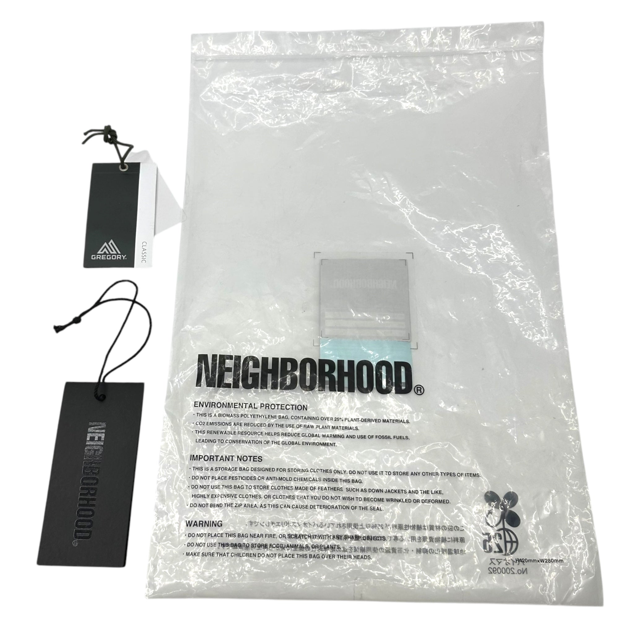 NEIGHBORHOOD × GREGORY(ネイバーフッド × グレゴリー) 24AW TAILMATE XS V2 テールメイト ウエスト ボディ バッグ ポーチ 24246GEN-CG03 FREE ブラック×ホワイト 完売商品