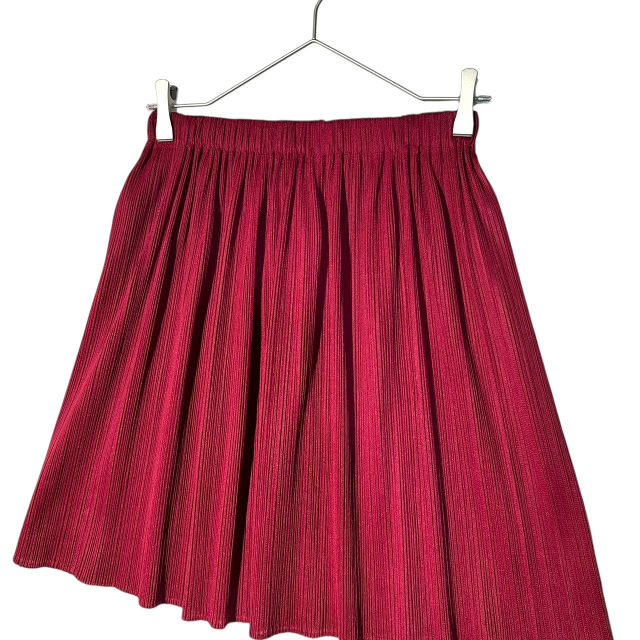 ISSEY MIYAKE(イッセイミヤケ) 03AW Pleated Mini Length Skirt オールド プリーツ ミニ丈 スカート PP33-JG612 S レッド