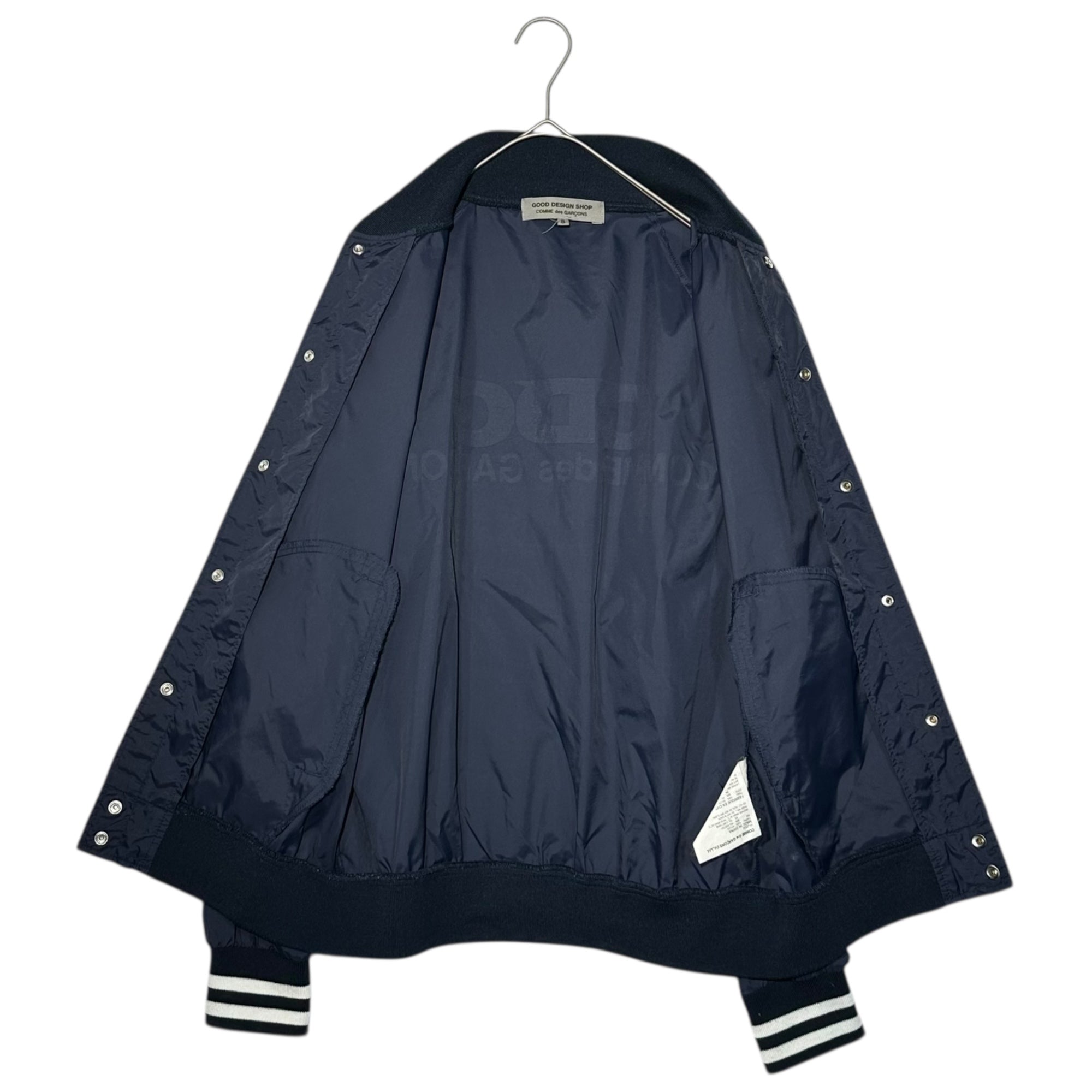 GOOD DESIGN SHOP COMME des GARCONS(グッドデザインショップコムデギャルソン) CDG LOGO Nylon Blouson ロゴ ナイロン ブルゾン IP-J002 S ネイビー AD2015