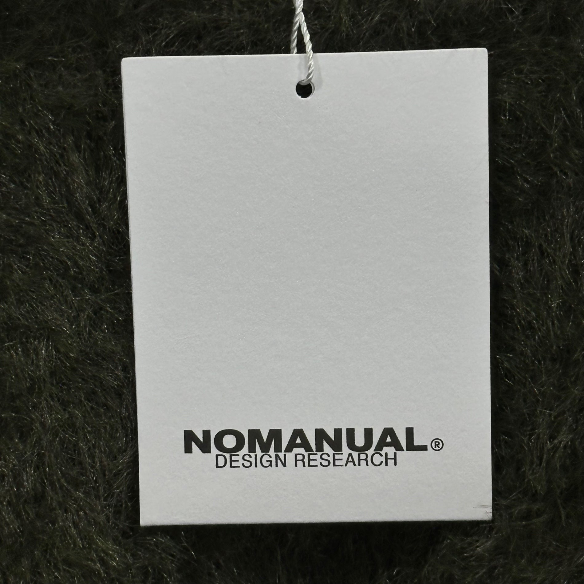 NOMANUAL(ノーマニュアル) CROPPED HAIRY KNIT クロップドヘアリー長袖ニット 4571654523888 L カーキ