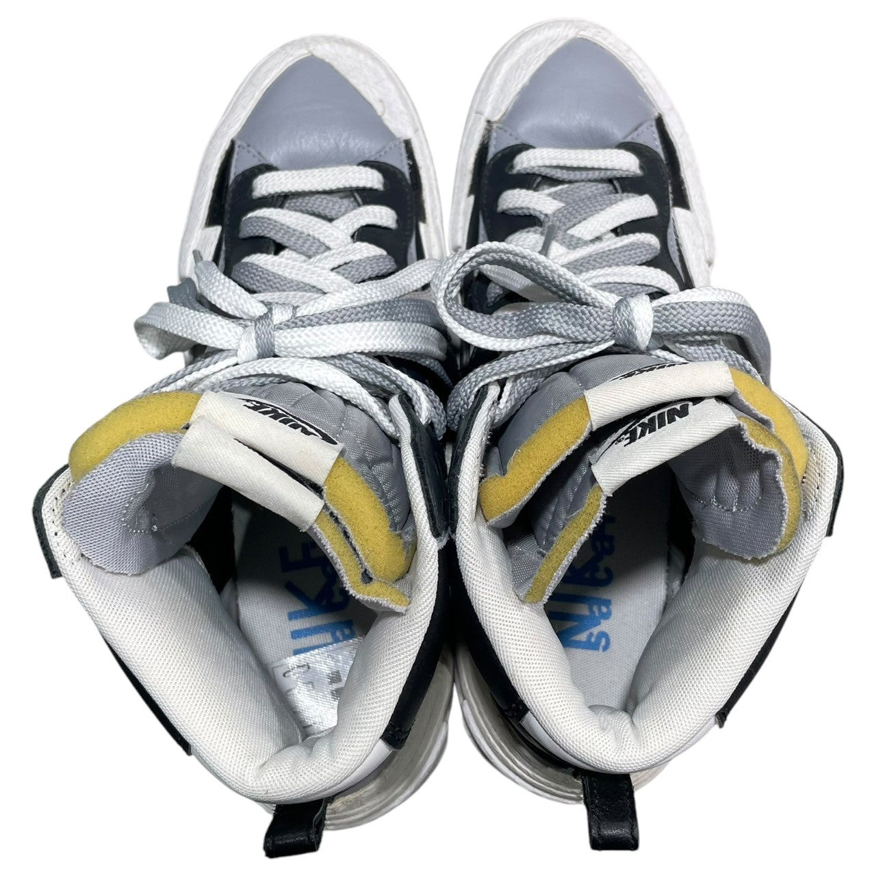 sacai × NIKE(サカイ×ナイキ) BLAZER MID "BLACK/WOLF GREY/WHITE" ブレザー ミッド スニーカー ハイカット BV0072-002 28.0cm ブラック×ホワイト