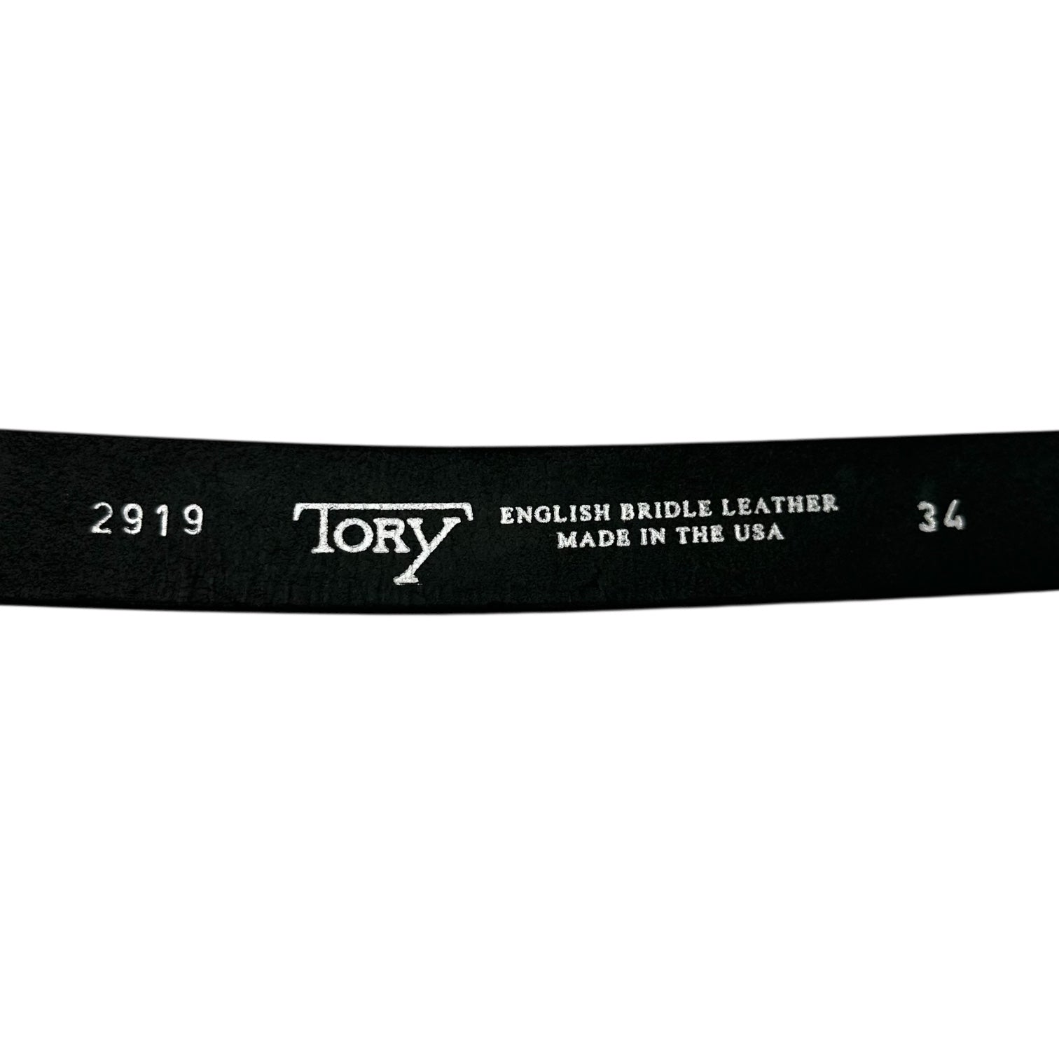 TORY LEATHER(トリーレザー) BEAMS 別注 1inch Bit belt ウエスタン レザー ベルト 2919 34 ブラック