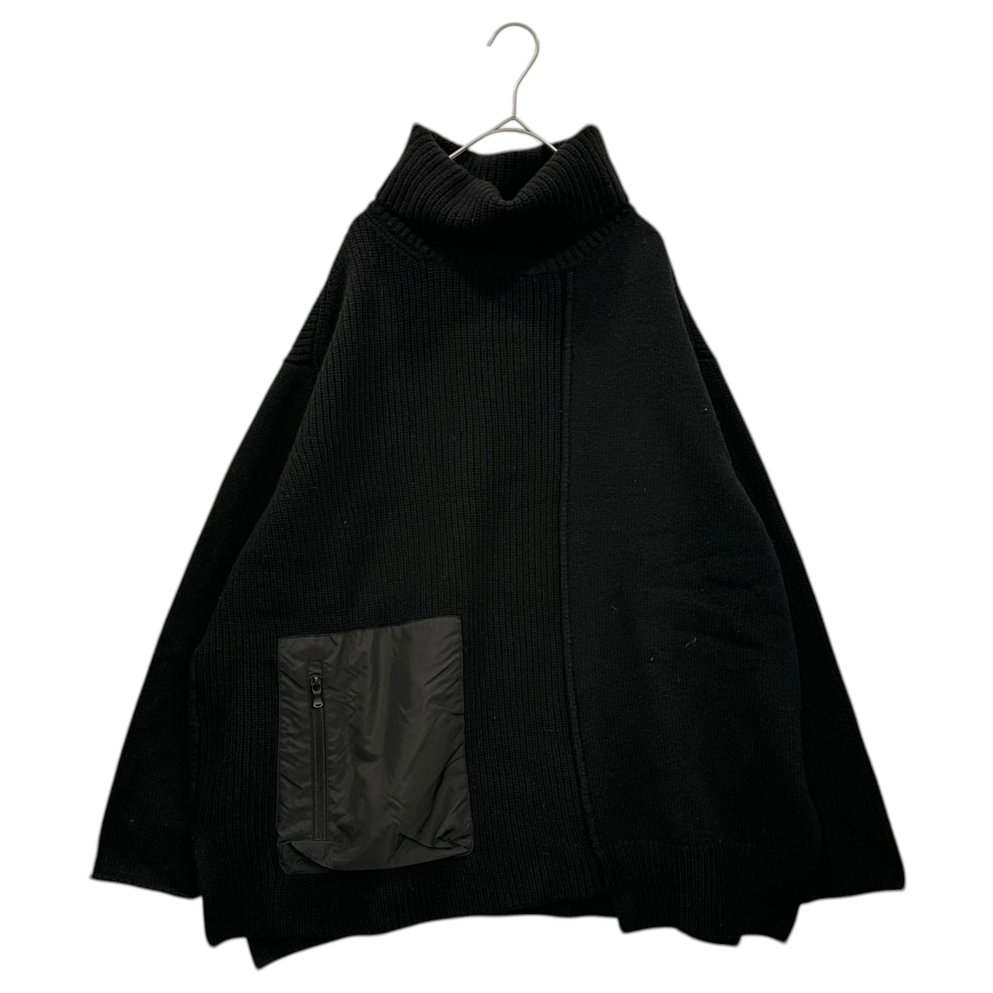 The Viridi-anne(ザヴィリディアン) 20AW Pocketed Turtleneck Sweater ポケット付 タートルネック ニット VI-3270-07 1 ブラック