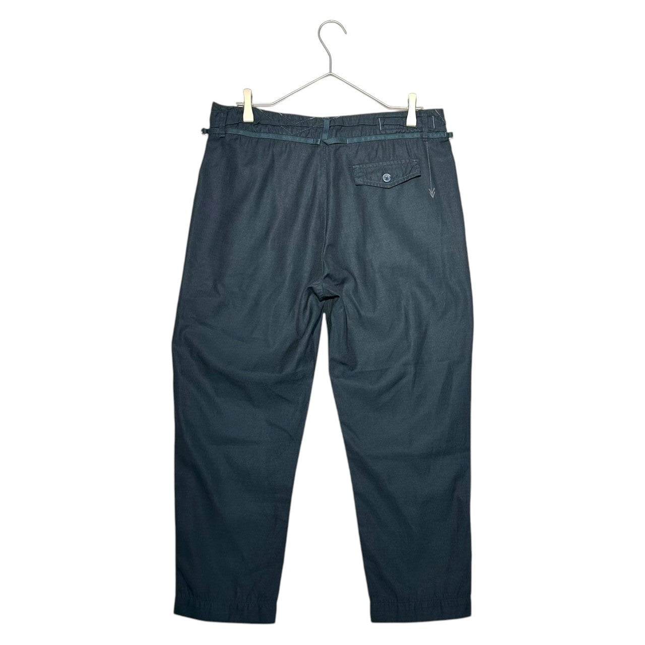 MARITHE FRANCOIS GIRBAUD(マリテフランソワジルボー) 00's Tapered Cropped Pants テーパード クロップド パンツ F6-2727 L ネイビー