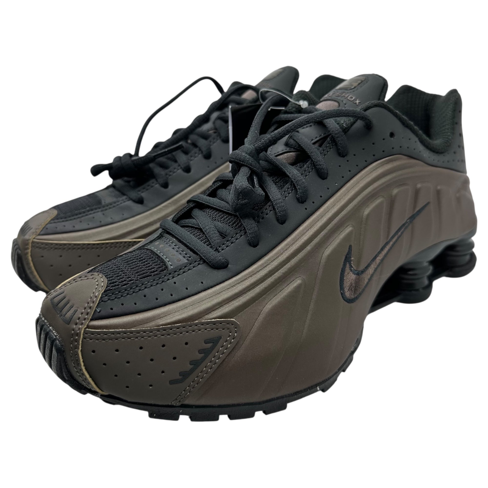 NIKE(ナイキ) Shox R4 "Ironstone" ショックス AR3565-007 27cm ブラウン×ブラック ローカット スニーカー 箱付