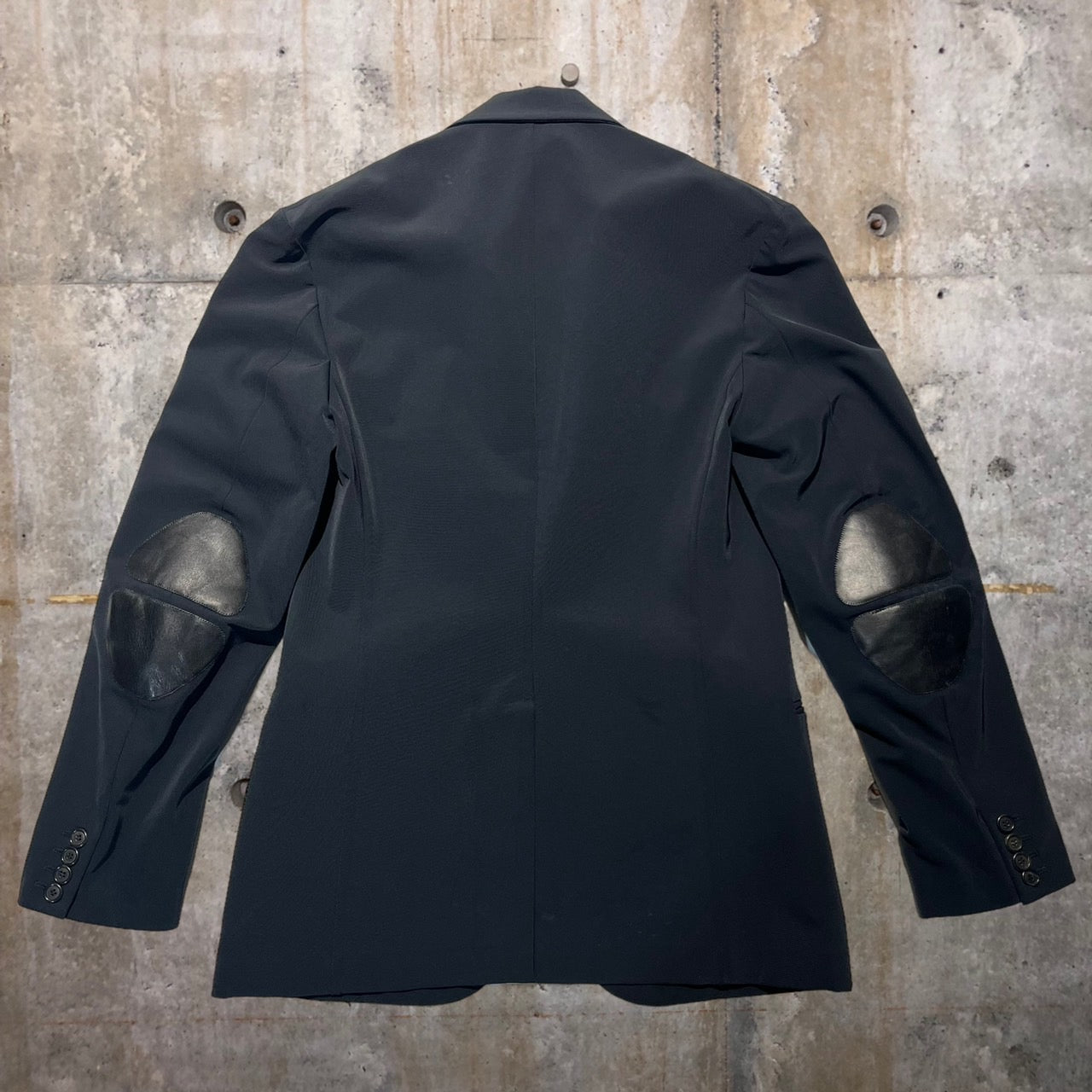 PRADA(プラダ) エルボーパッチ3Bジャケット 48(Lサイズ程度) ネイビー