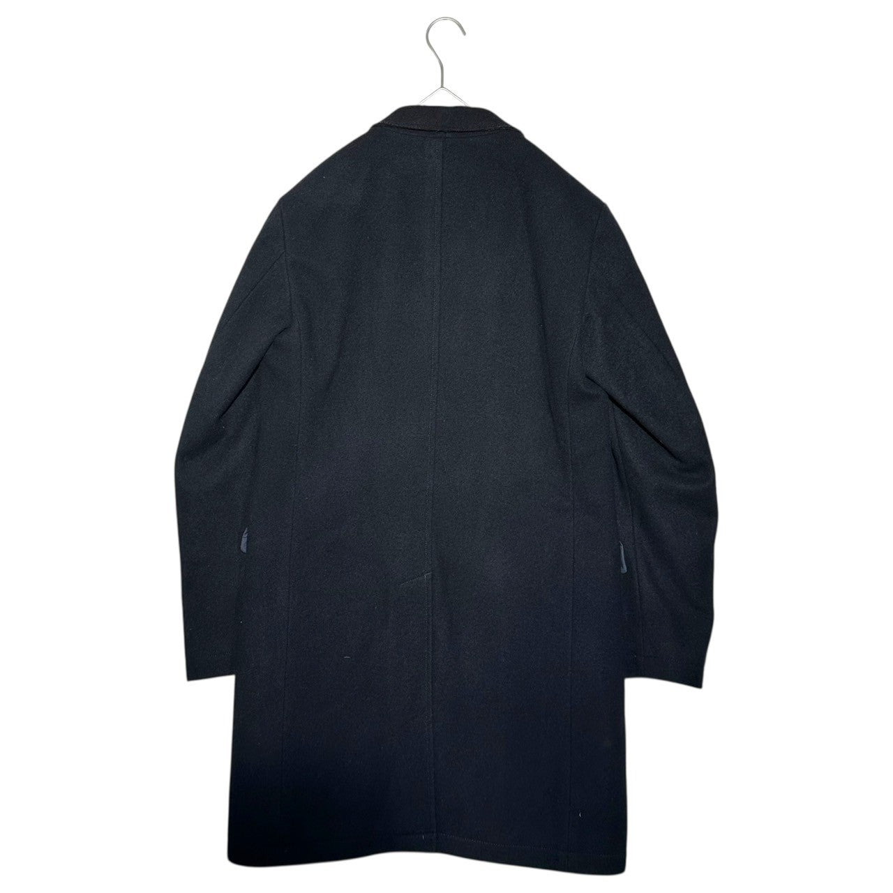 VALLIS by FACTOTUM(ヴァリスバイファクトタム) Wool Cashmere Chester Coat ウール カシミヤ チェスター コート 05030832 46(S程度) ネイビー 裏ボア 参考定価71,500円