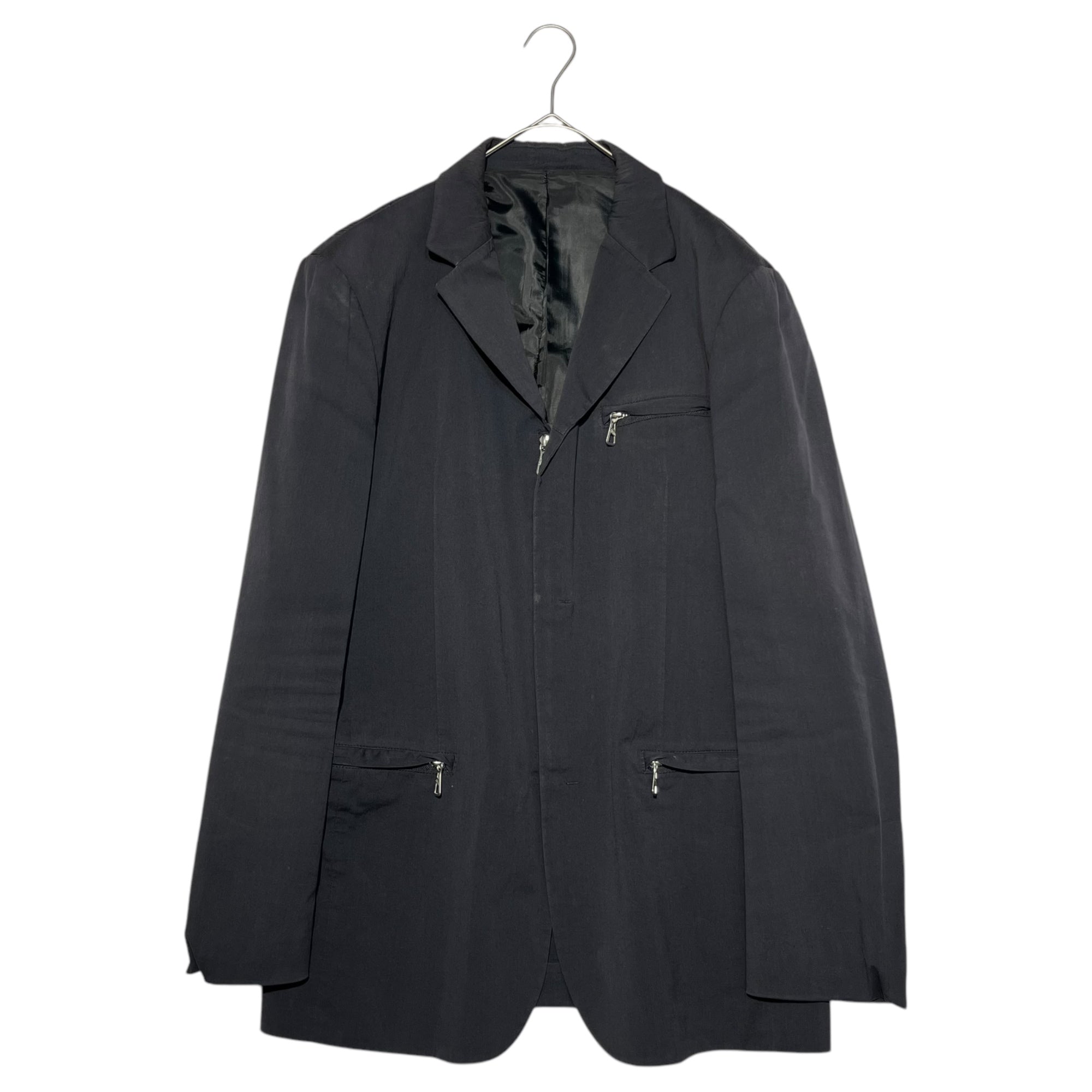 Jean Paul GAULTIER HOMME(ジャンポールゴルチエオム) 00's ARCHIVE ZIP TAILORED JACKET アーカイブ ジップ テーラード ジャケット JK.JG.BM.4311 50(L程度) ダークネイビー スーツ