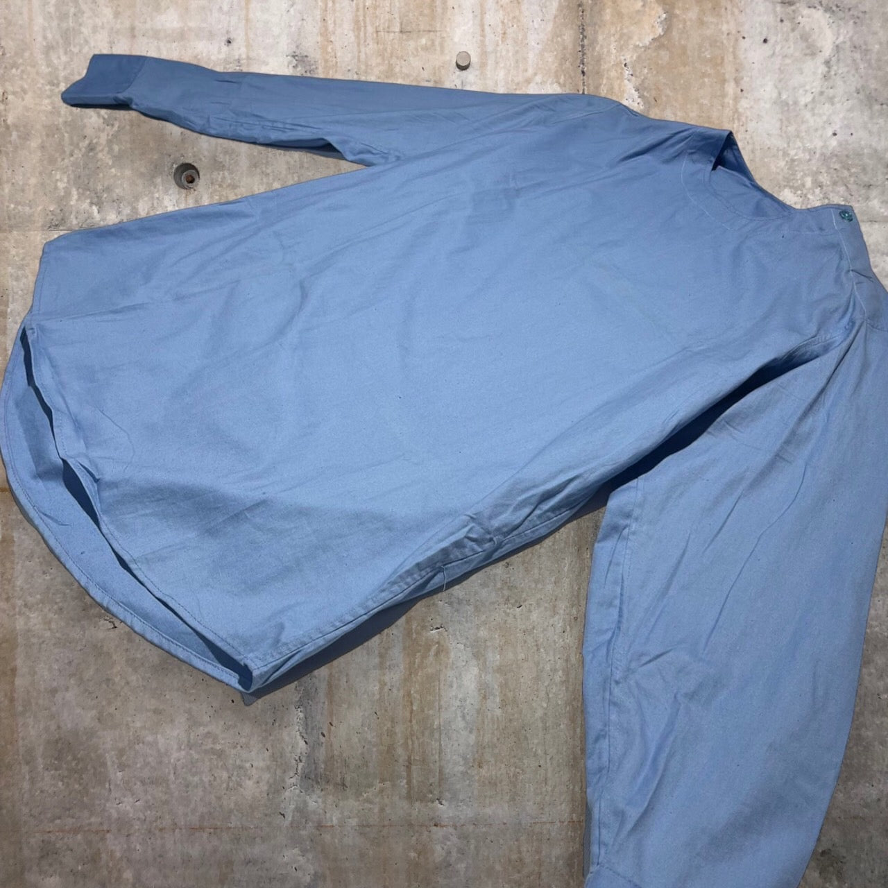 Romania ARMY(ルーマニア軍) ヴィンテージメディカルシャツ 50-0(Lサイズ程度) ブルー