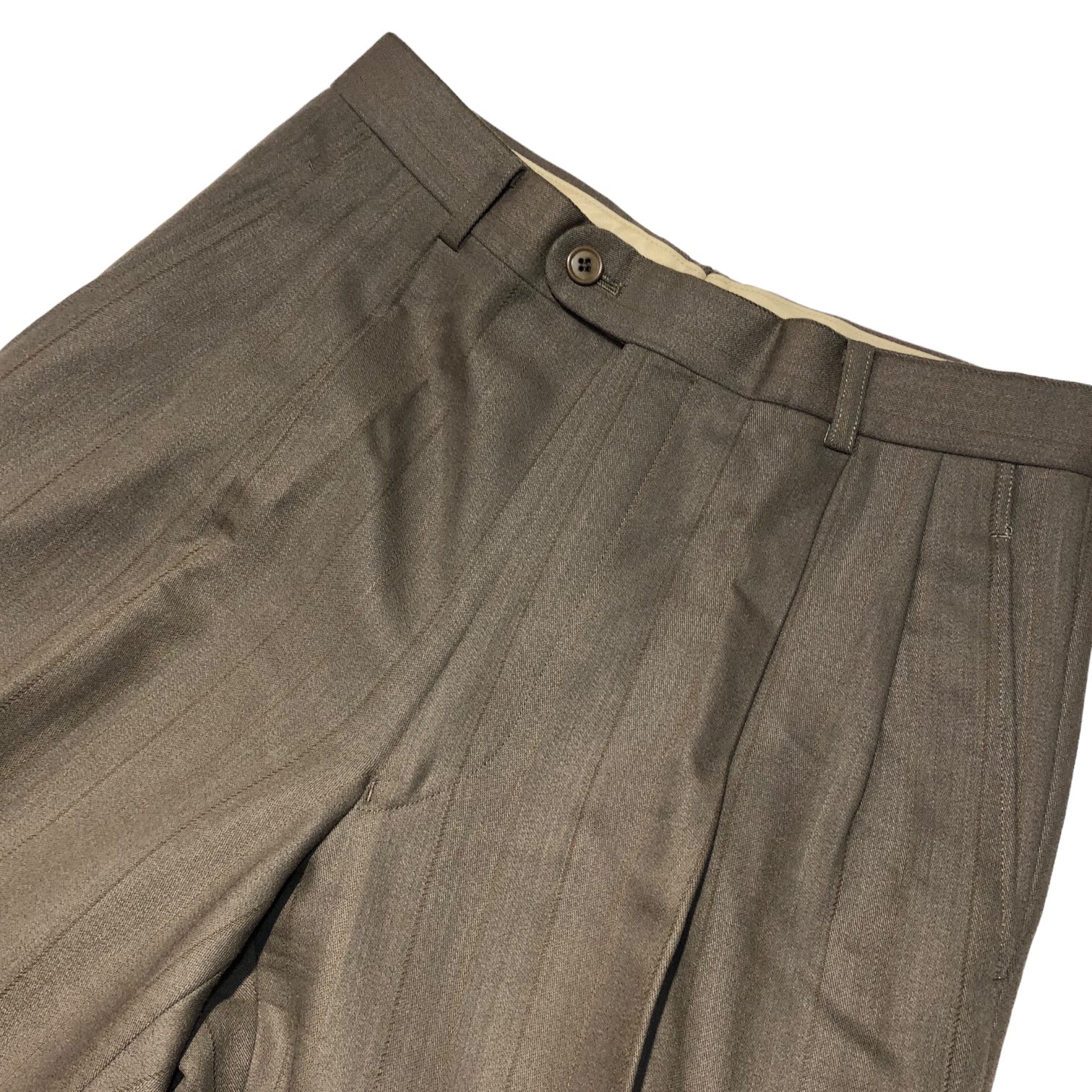 Christian Dior MONSIEUR(クリスチャンディオールムッシュ) 80's ~ 90's striped double jacket setup ストライプ ダブル ジャケット セットアップ スーツ 80年代~90年代 A-4(M程度) ベージュ