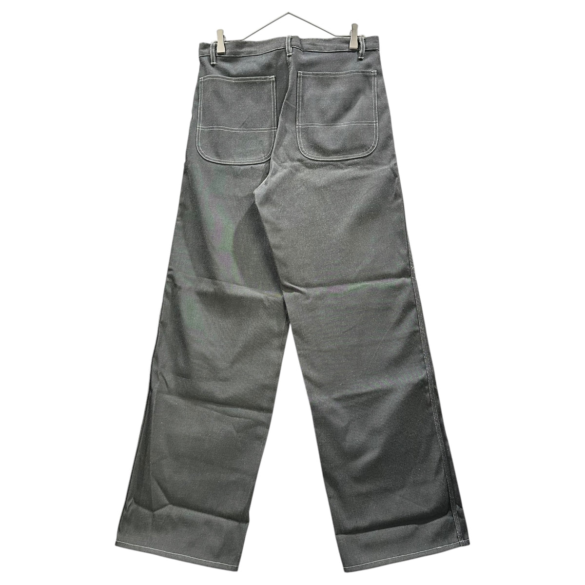 COMME des GARCONS HOMME PLUS(コムデギャルソンオムプリュス) 1998SS High-Density Poly-Cotton Straight Pants 高密度 ポリ コットン ストレート パンツ PP-10025 M グレー AD1997 90s アーカイブ ニューナチュラル期