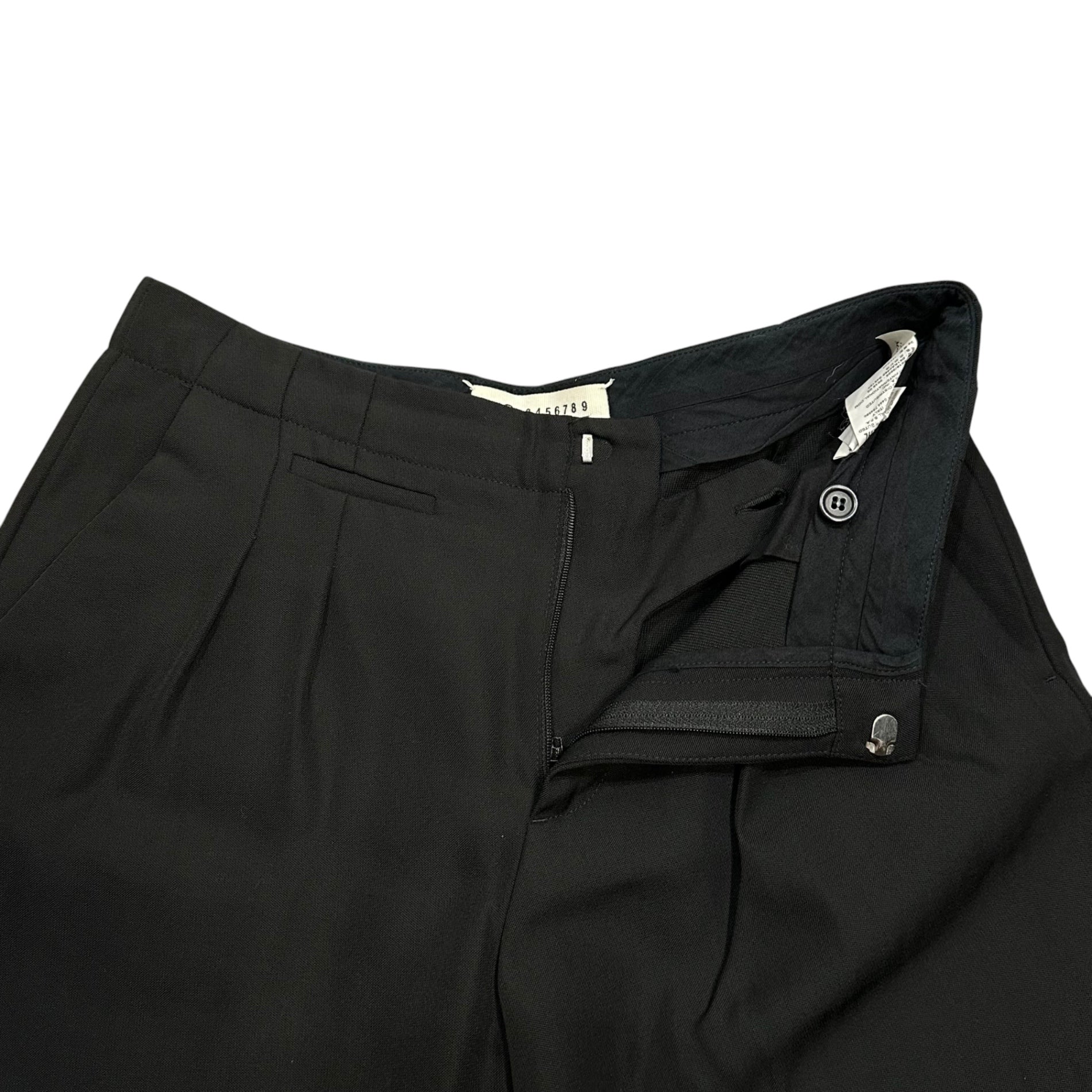 MAISON MARGIELA(メゾンマルジェラ) 2016SS Straight-Leg Striped Slacks ストレート ストライプ スラックス S51KA0362 S45194 38(M) ブラック