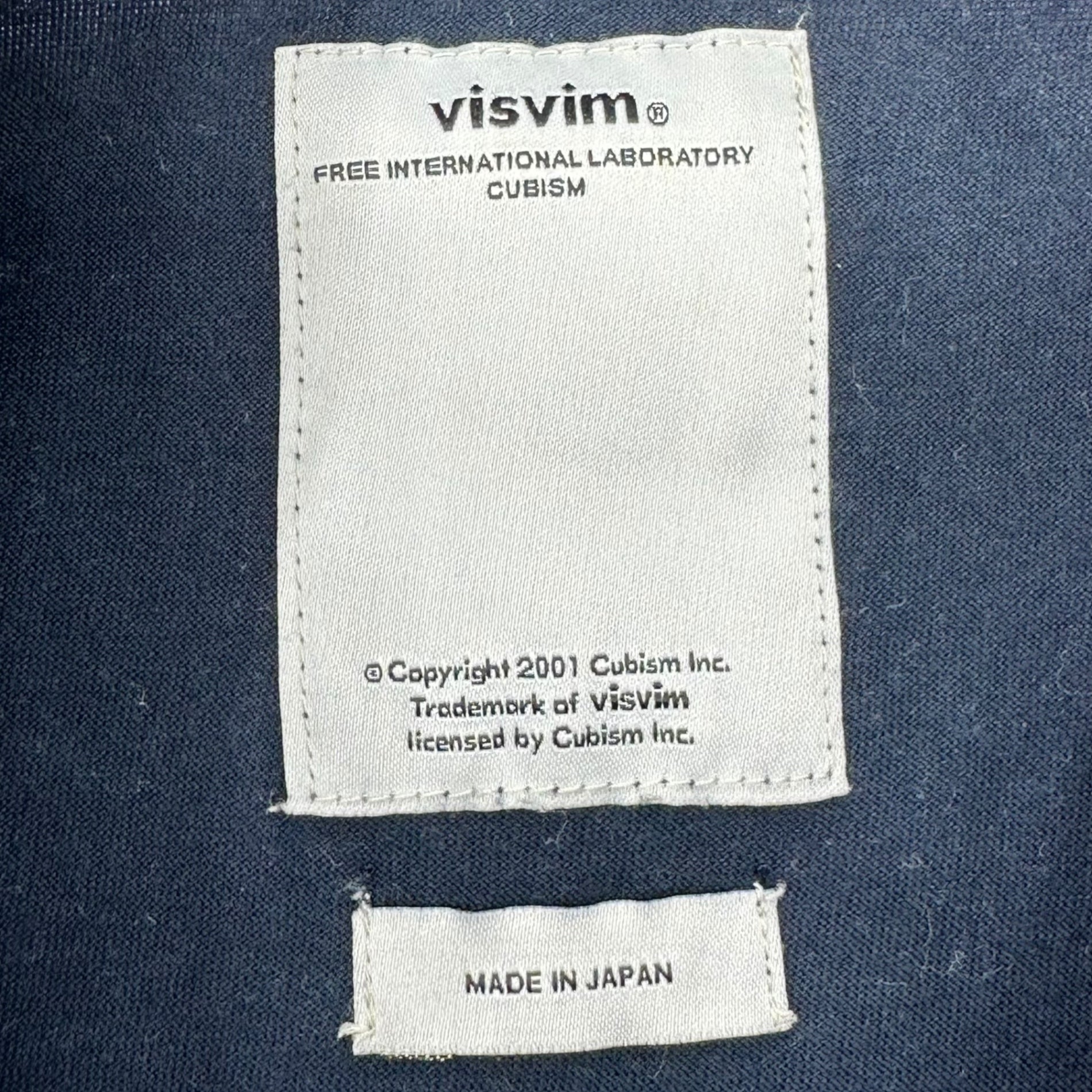 VISVIM(ビズビム/ヴィズヴィム) Beaded Flap Pocket Crew Neck T-Shirt ビーズ装飾 フラップ ポケット クルーネック Tシャツ S ネイビー