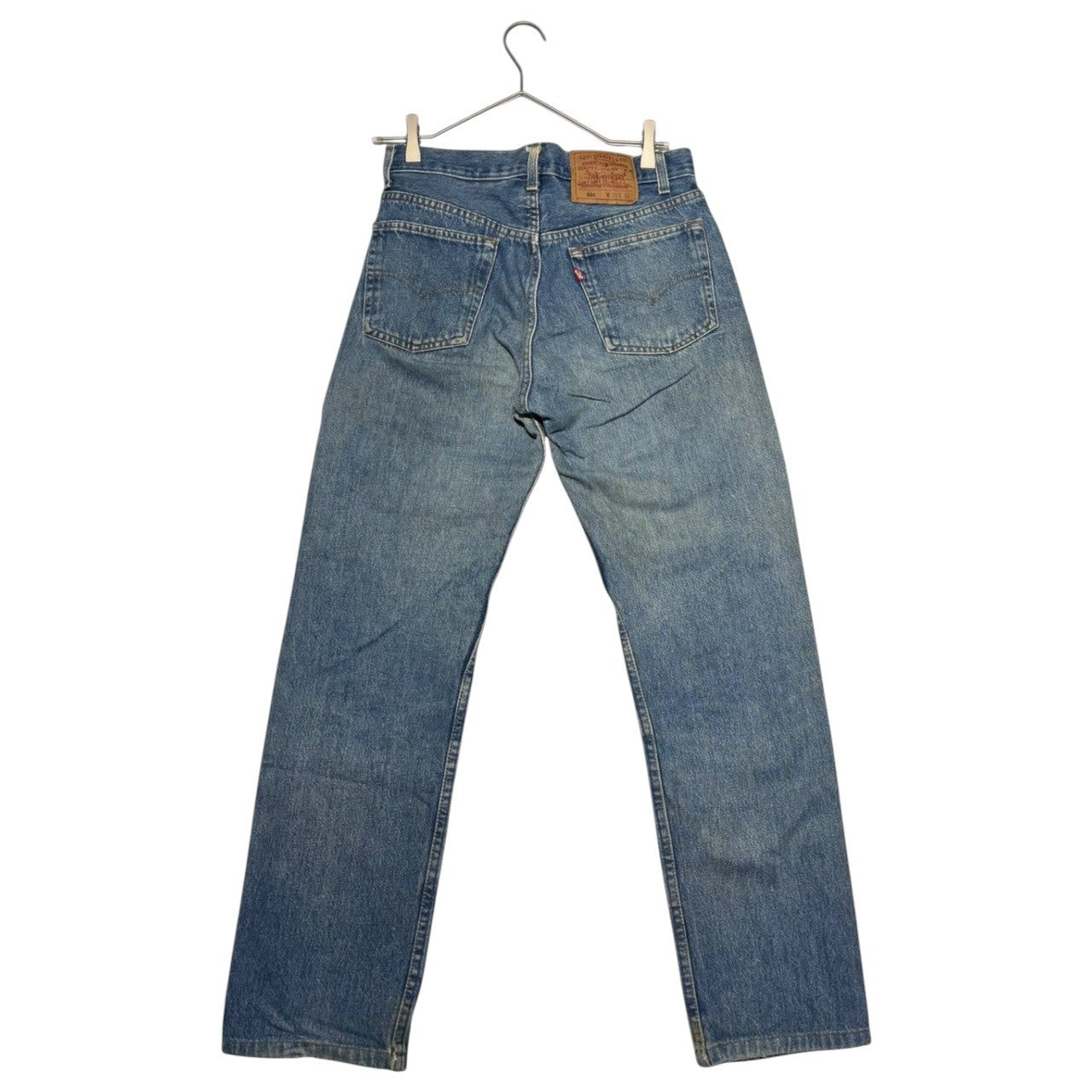 Levi's(リーバイス) 90's 501 Valencia Factory 555 Vintage denim pants バレンシア工場 ヴィンテージ ストレート デニム パンツ 501-5900 W30 L36 インディゴ USA製 90年代 裏ボタン555