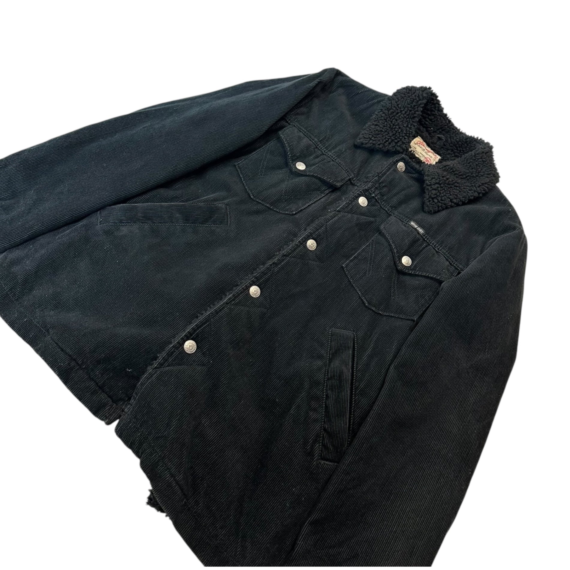 WRANGLER × BACKBONE(ラングラー × バックボーン) BOA WRANGE COAT ボア ランチ コート W9581 S ブラック ジャケット