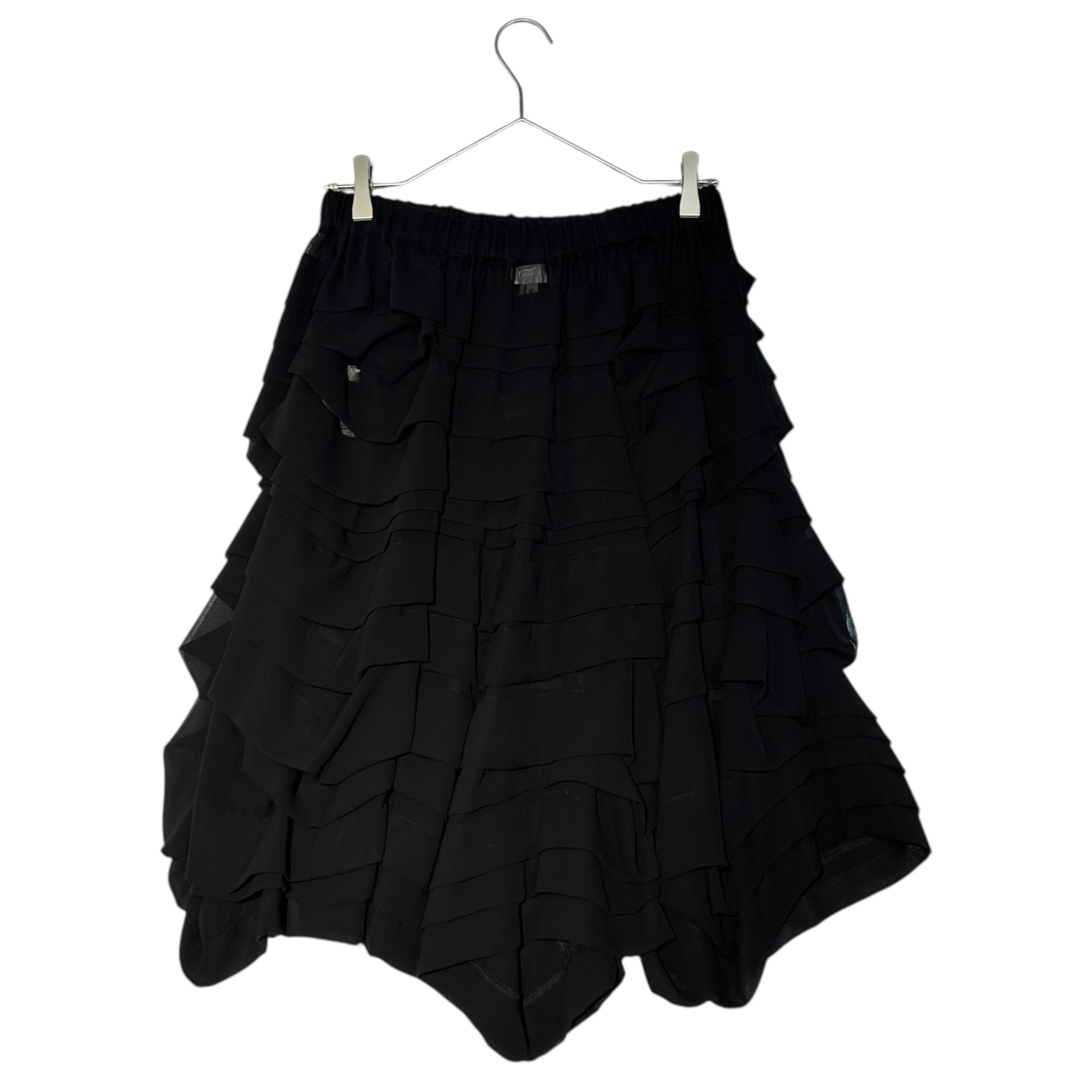 COMME des GARCONS COMME des GARCONS(コムデギャルソンコムデギャルソン) 14AW See-through tiered wide easy balloon pants シースルー ティアード ワイド イージー バルーン サルエル パンツ RN-P026 S ブラック