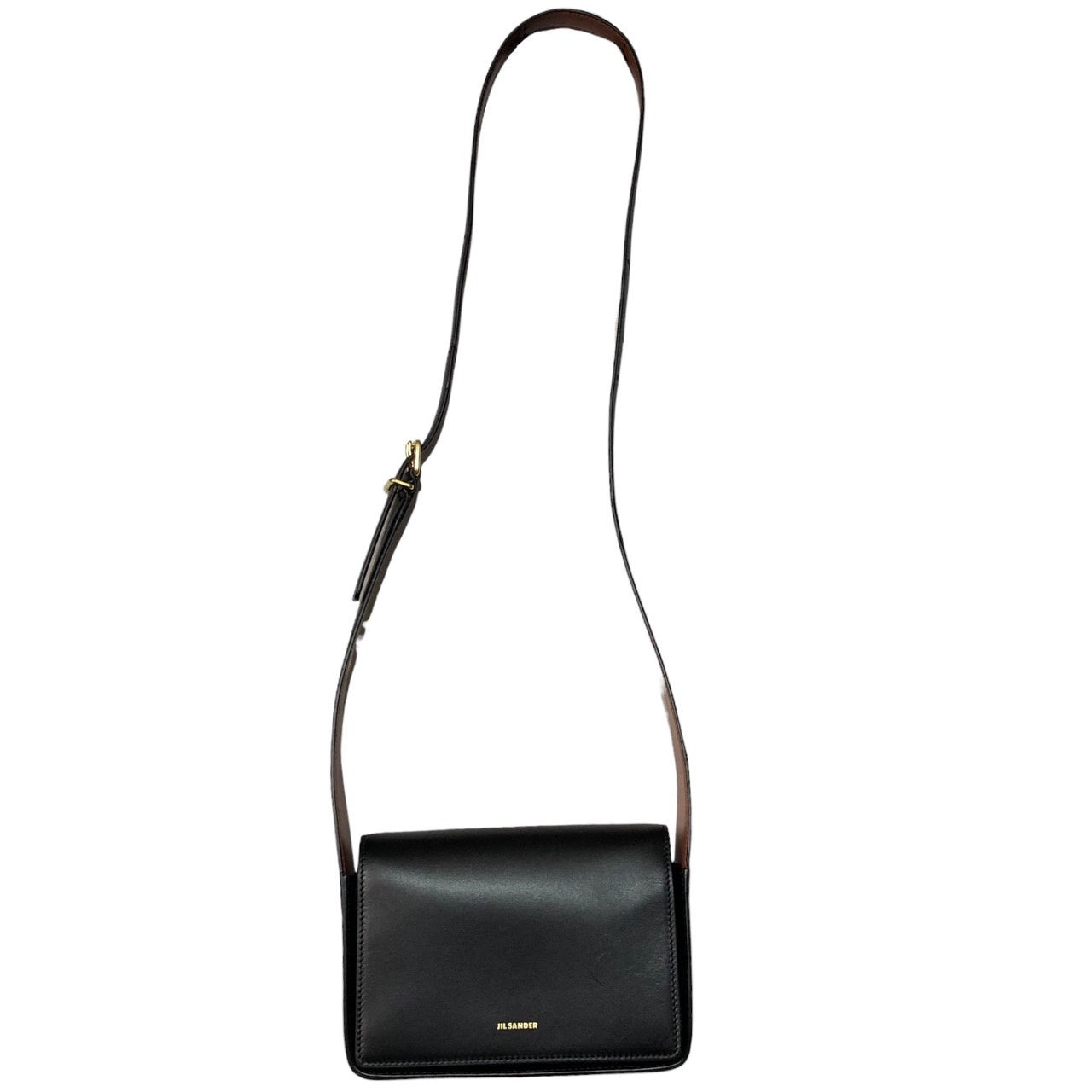 JIL SANDER(ジルサンダー) SLING SHOULDER BAG small size leather shoulder bag スリング ショルダーバッグ J07WG0006 P4848 ブラック スモールサイズレザーショルダーバッグ 参考定価188,000円+TAX