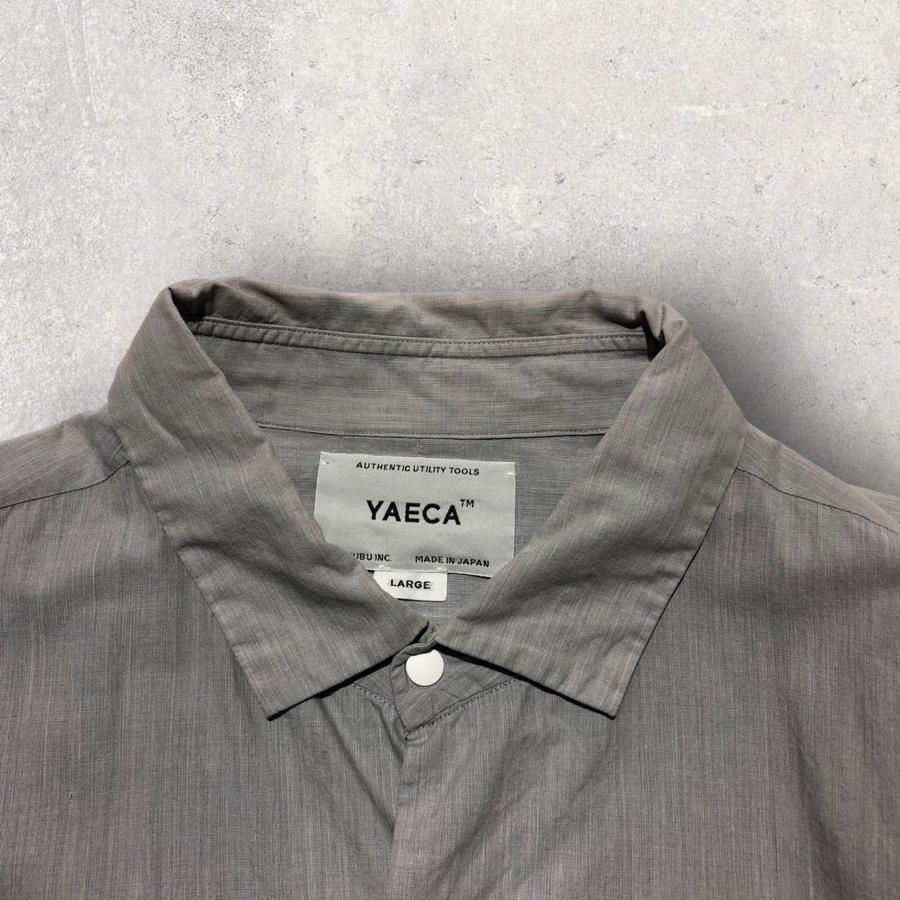 YAECA(ヤエカ) COMFORT SHIRT L グレー