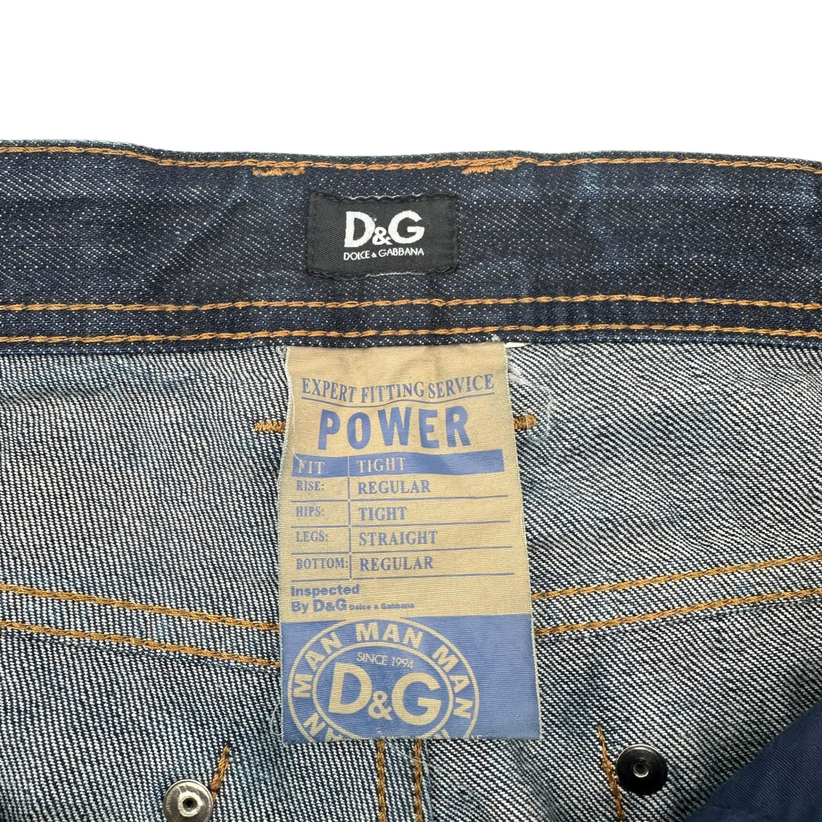 D&G(ディー&ジードルガバドルチェ&ガッバーナ) Straight Denim Pants ストレート デニム パンツ 32 インディゴ