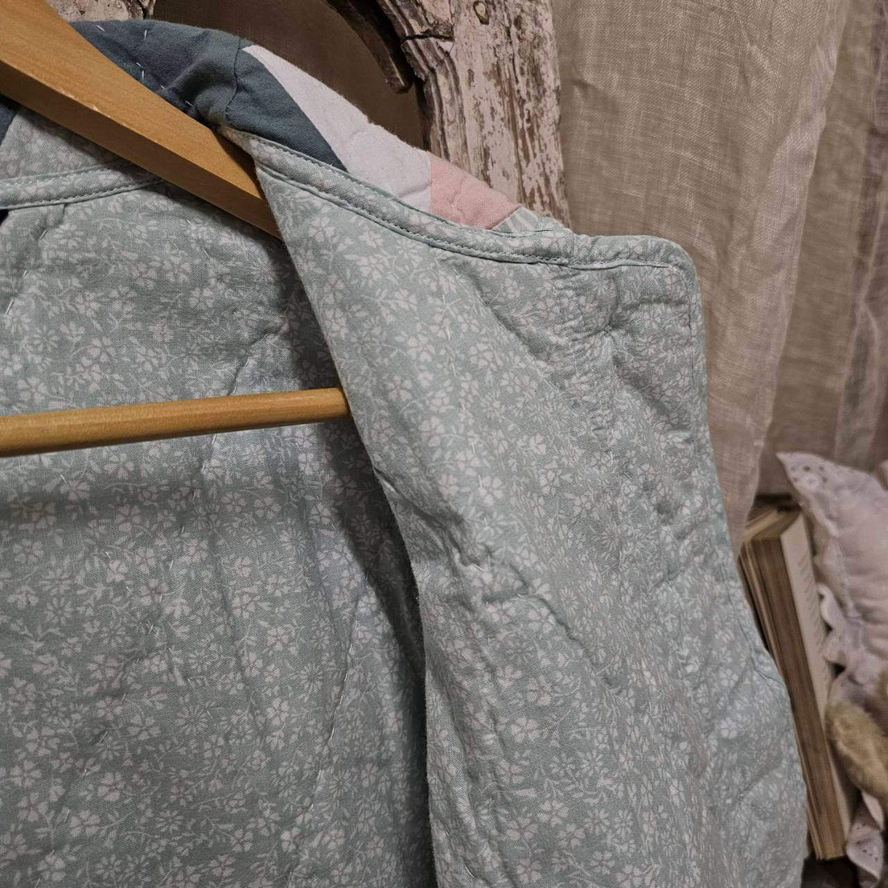 used_(ユーズド) Patch_ quilted patchwork handmade jacket/キルティングパッチワークハンドメイドジャケット M ミックス