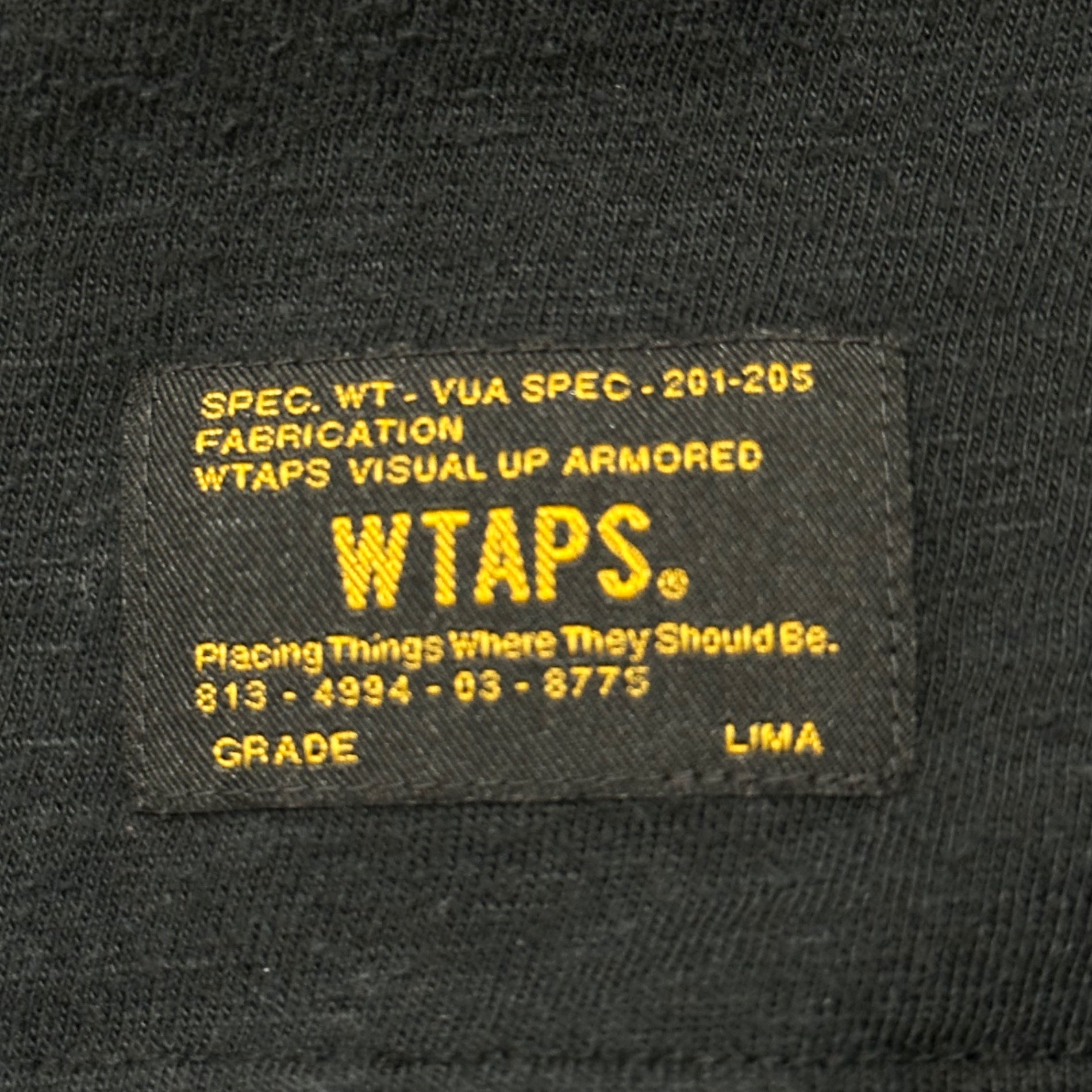 WTAPS(ダブルタップス) 16AW HELLWEEK ZIP UP / SWEATSHIRT. COTTON ハーフ ジップ パーカー 162ATDT-CSM19 L ブラック