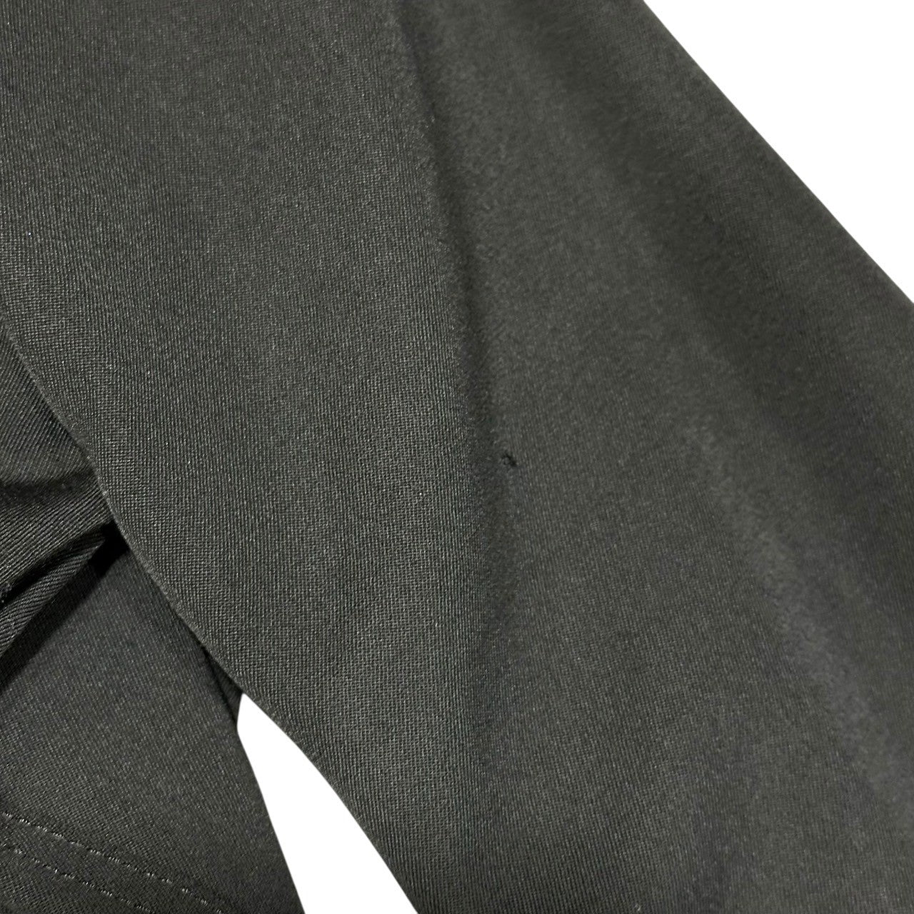 YOHJI YAMAMOTO NOIR(ヨウジヤマモトノアール) Wool gabardine zip-up layered long-sleeved jacket ウール ギャバジン ジップアップ レイヤード 長袖 ジャケット NN-J06-810 2(M程度) ブラック 男性着用可能