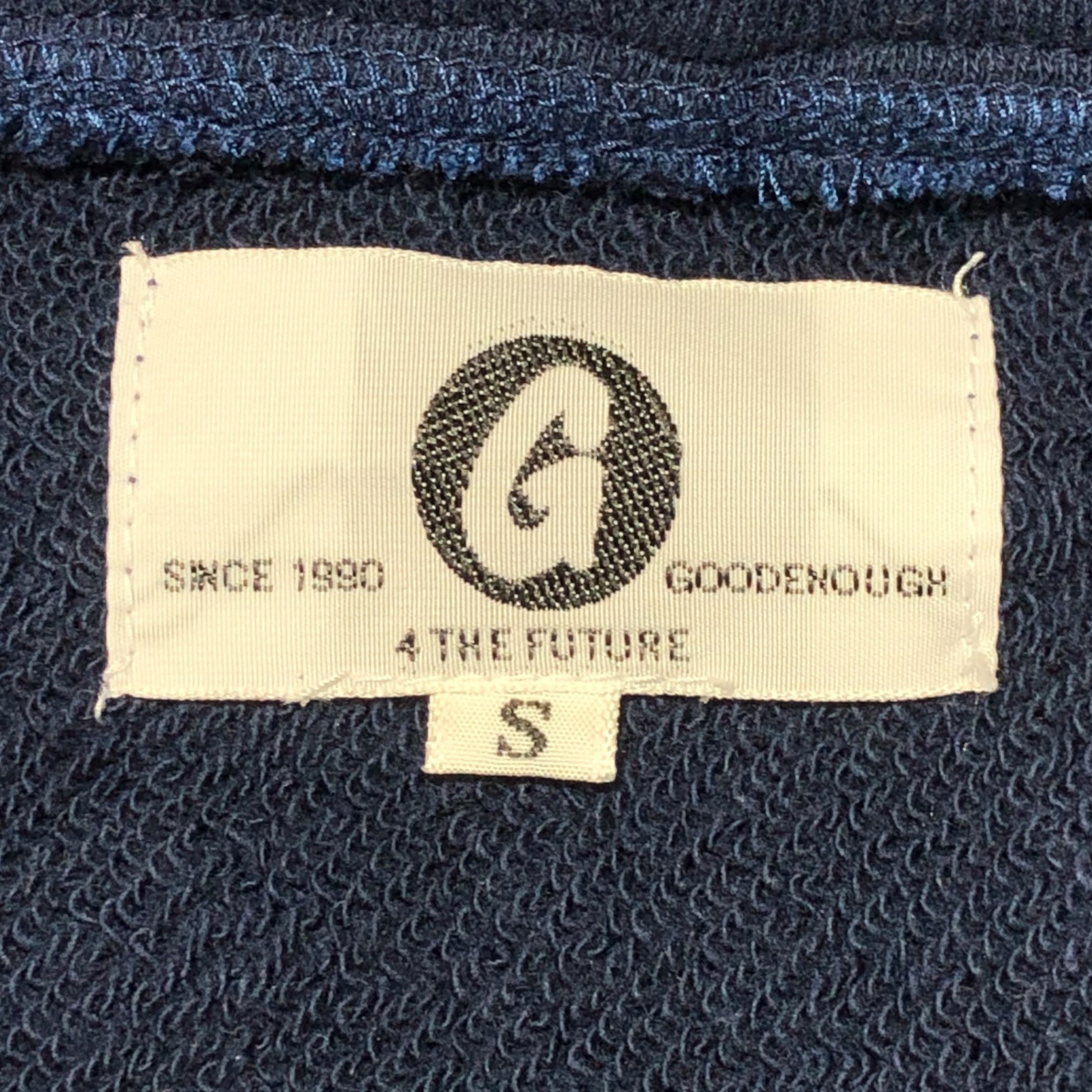 GOODENOUGH(グッドイナフ) 15SS CLASSICS ZIP UP PARKA クラシック ジップアップ パーカー GE-154006 S ネイビー×ホワイト