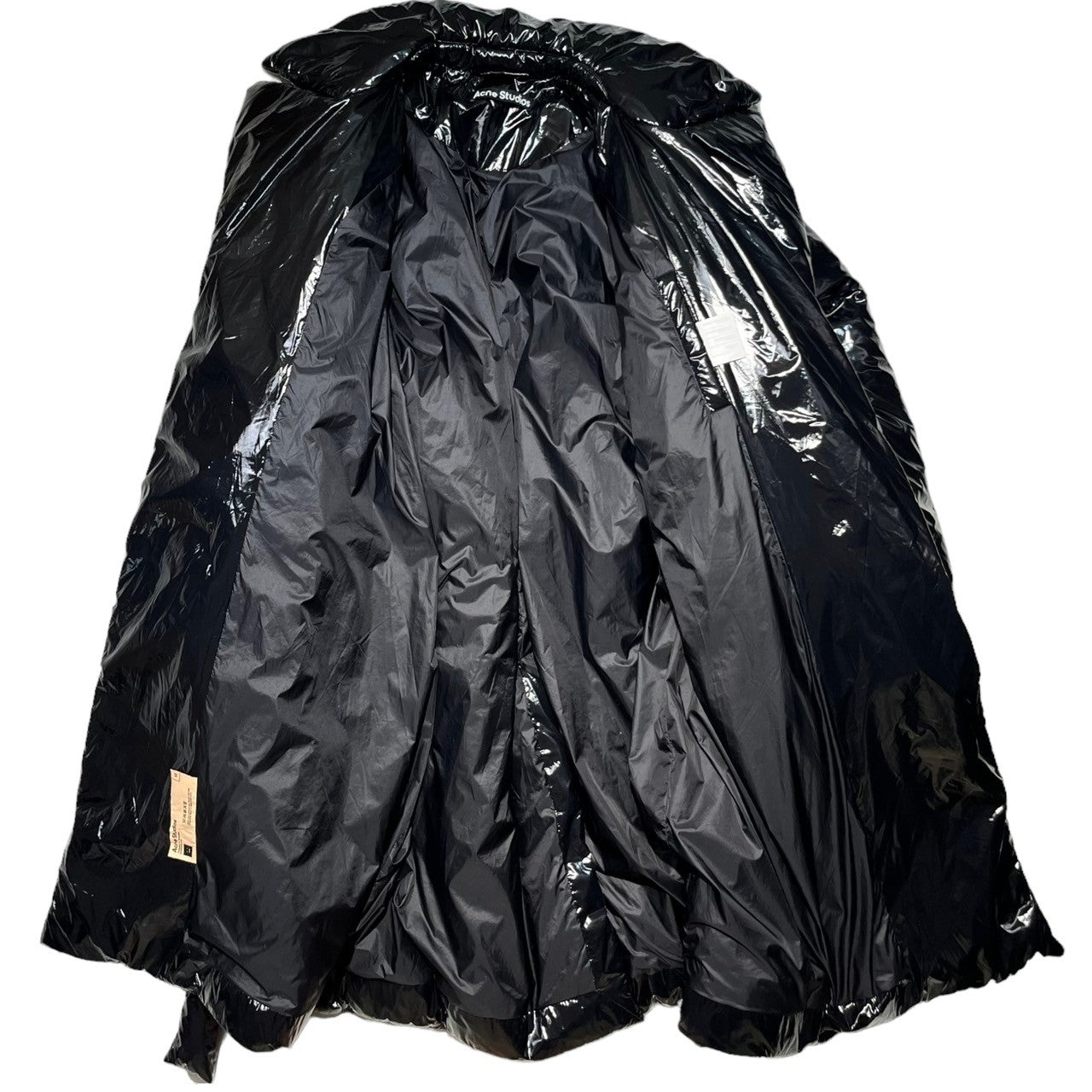 Acne Studios(アクネストゥディオズ) PADDED FACE COAT 中綿 ベルテッド ロング コート FA-UX-OUTW000054 S ブラック