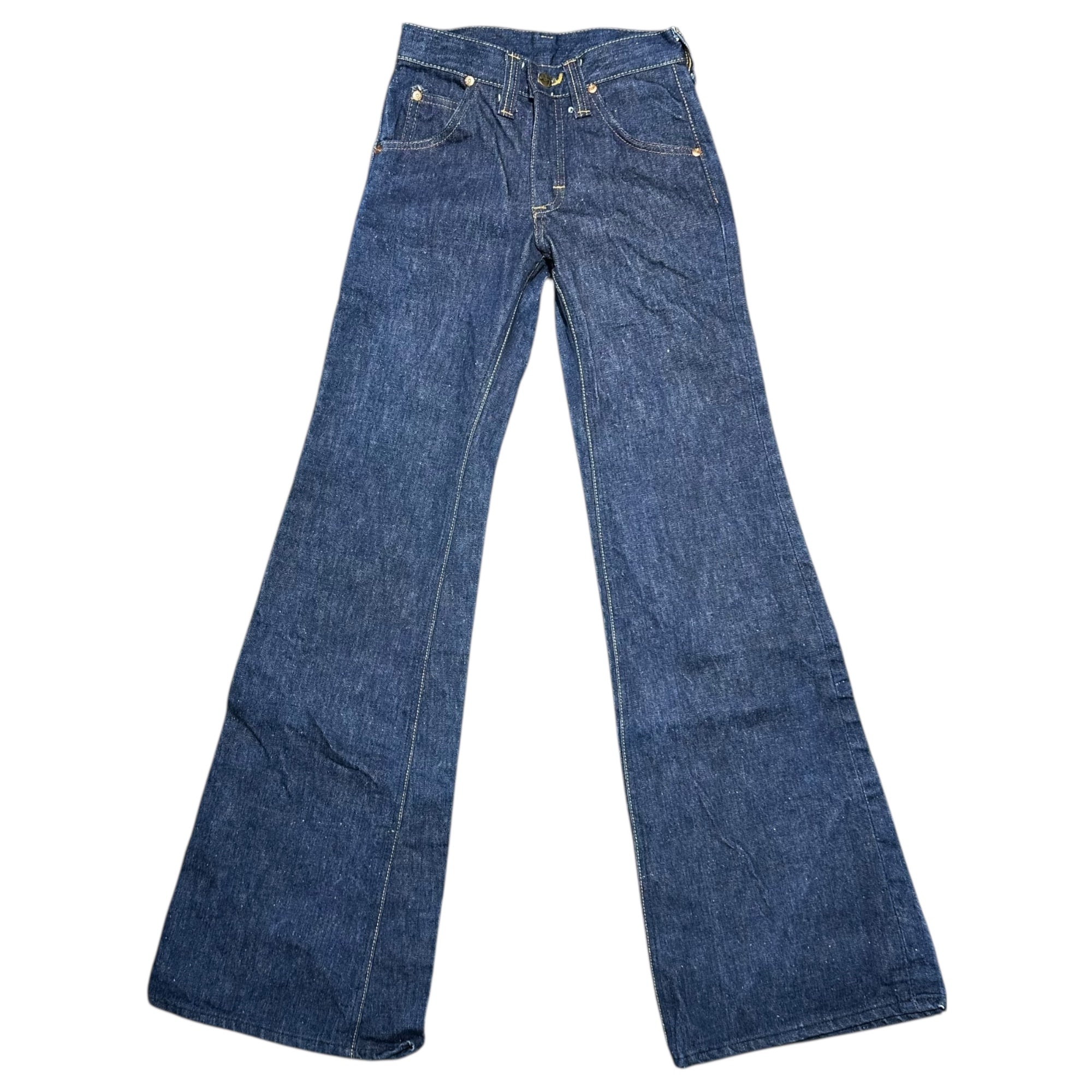 LEE(リー) 70's Belgium Made Flared Denim Pants 70年代 ベルギー製 フレア デニム パンツ W25 L34 インディゴ ヴィンテージ 70年代 42 TALON