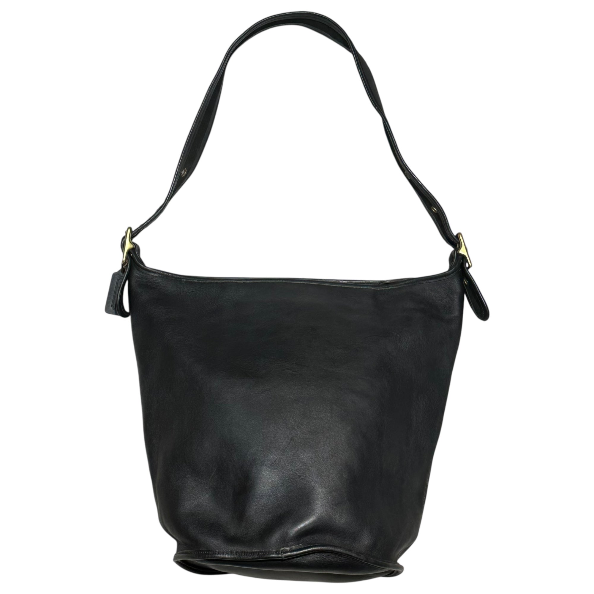 COACH(コーチ) Bucket-Style Leather Large Shoulder Bag バケツ型 レザー ビッグ ショルダー バッグ 9085 ブラック OLD オールド