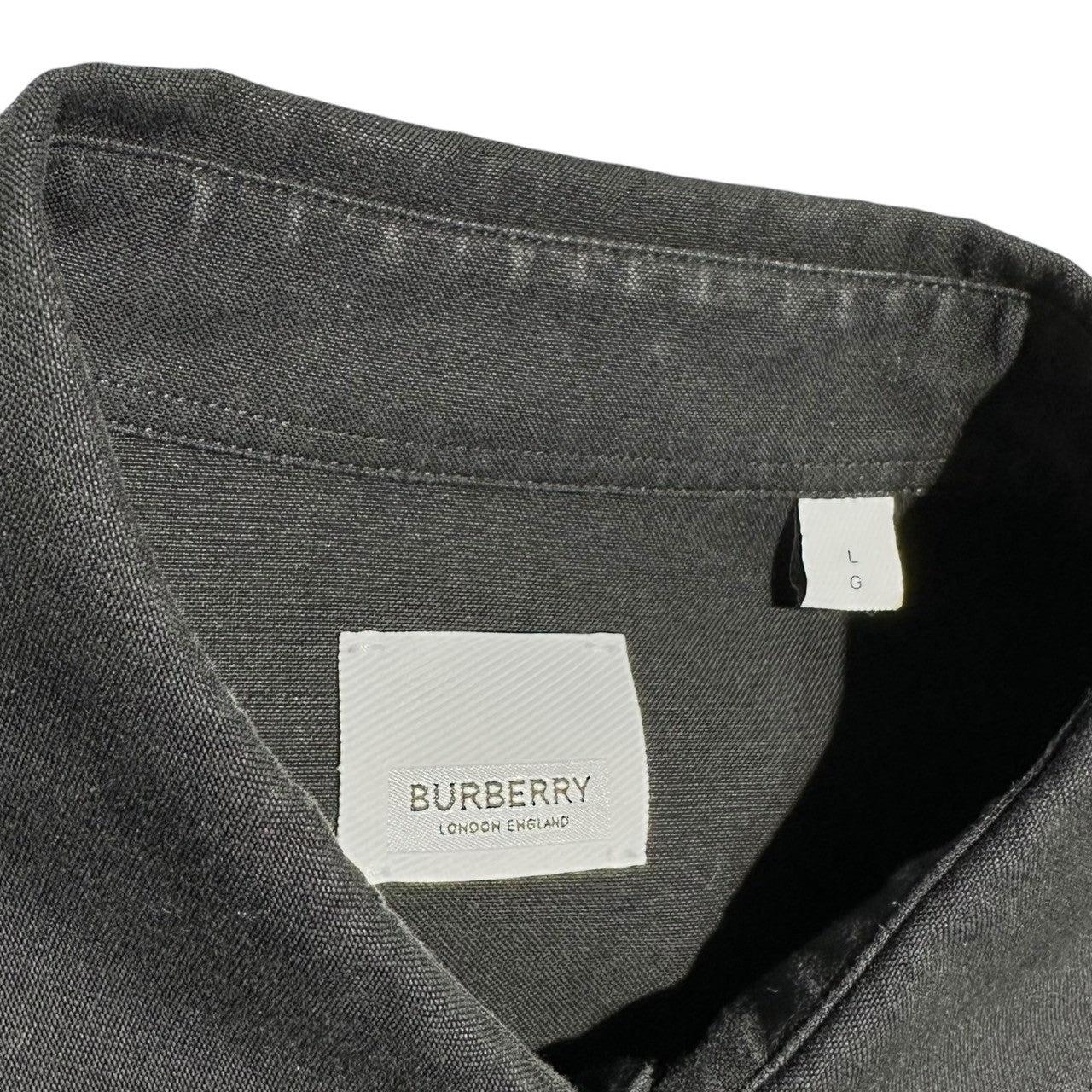 BURBERRY(バーバリー) 20SS Horse Ferry Print Logo Long Sleeve Shirt ホースフェリープリント ロゴ 長袖 シャツ 8029347 L ブラック