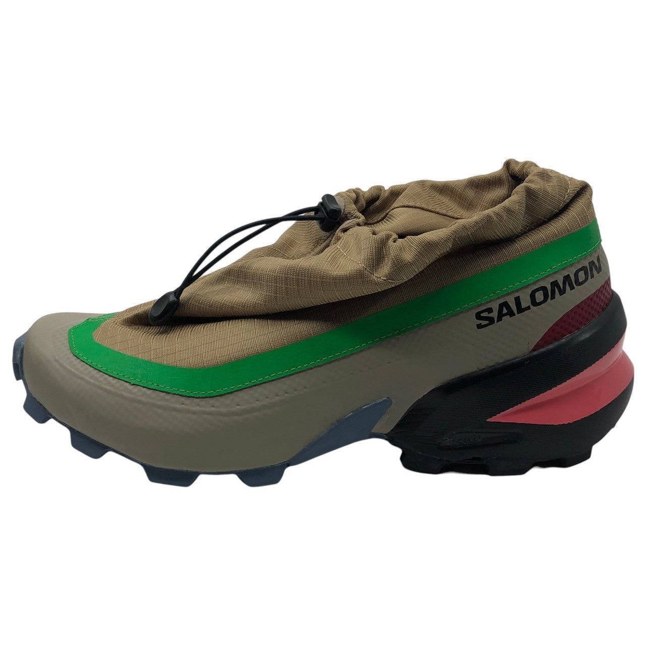 MM6 MAISON MARGIELA×Salomon(エムエムシックス メゾンマルジェラ×サロモン) 22SS CROSS LOW クロスロー テック スニーカー 471698 S66WS0080 27.5cm ベージュ×グリーン×ピンク