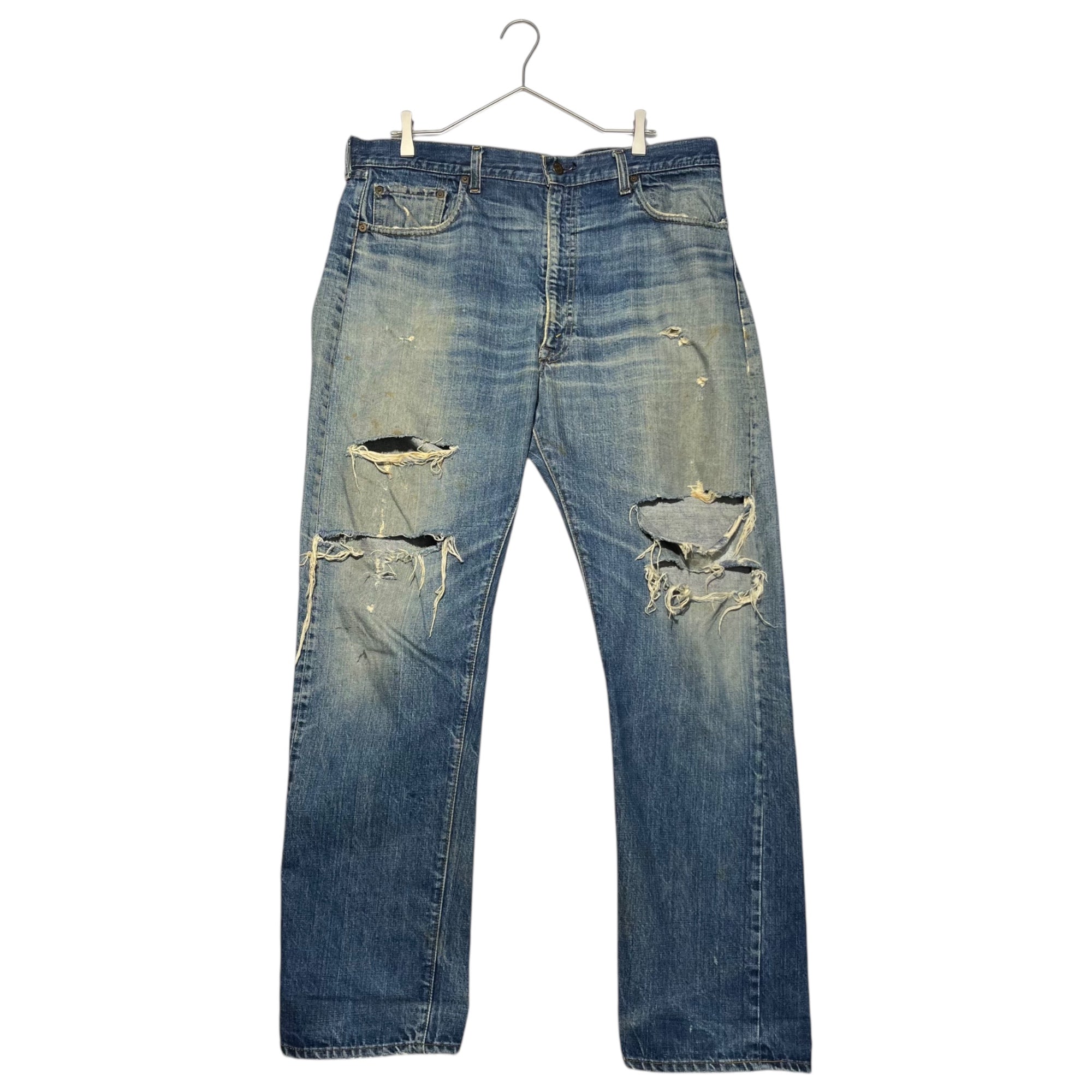 Levi's(リーバイス) 70’s 66前期 505 Vintage straight denim pant ヴィンテージ ストレート デニム パンツ 505-021 W40(実寸W37~38) インディゴ 75年7月製造 裏ボタン8 42TALON スモールe 70年代