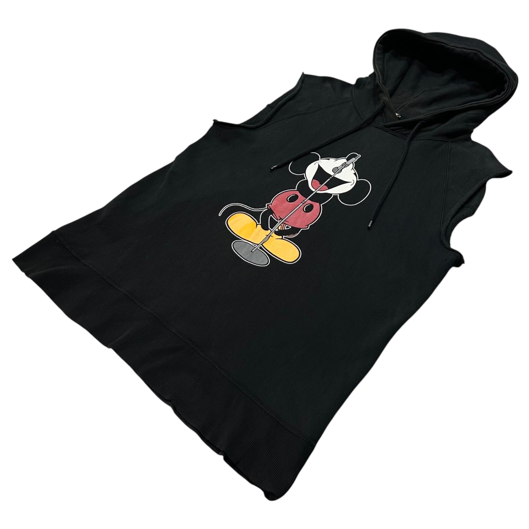 NUMBER (N)INE×Disney(ナンバーナイン×ディズニー) 2000SS ”Tokyo Mickey Weeks 2000” Sleeveless Hoodie ミッキー ノースリーブ パーカー 3 ブラック 00's EXTRA HEAVY アーカイブ コラボ