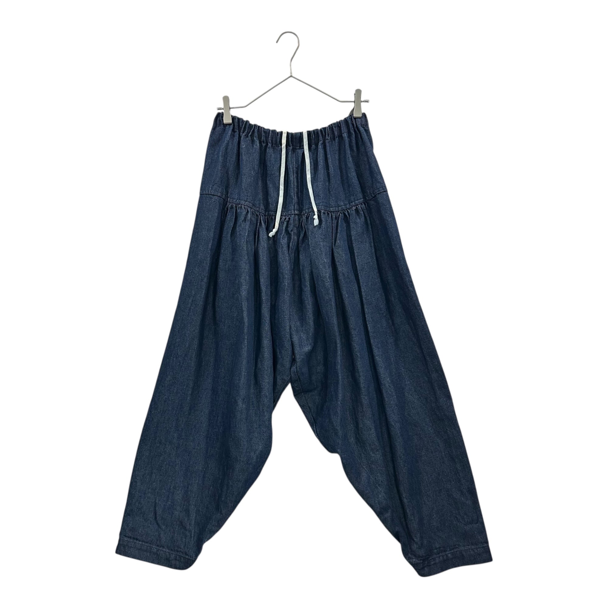 TAO(タオ) 24SS Cotton Linen Denim Washed Waist Elastic Pants コットン リネン デニム 製品洗 ウエストゴム パンツ TM-P014 FREE インディゴ AD2023