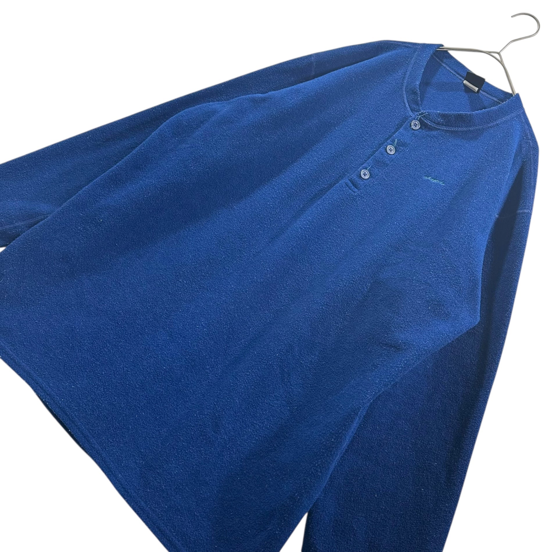 Patagonia(パタゴニア) OLD CAPILENE Henry Neck Fleece Shirt Jacket オールド キャプリーン ヘンリーネック フリース シャツ ジャケット XL ブルー