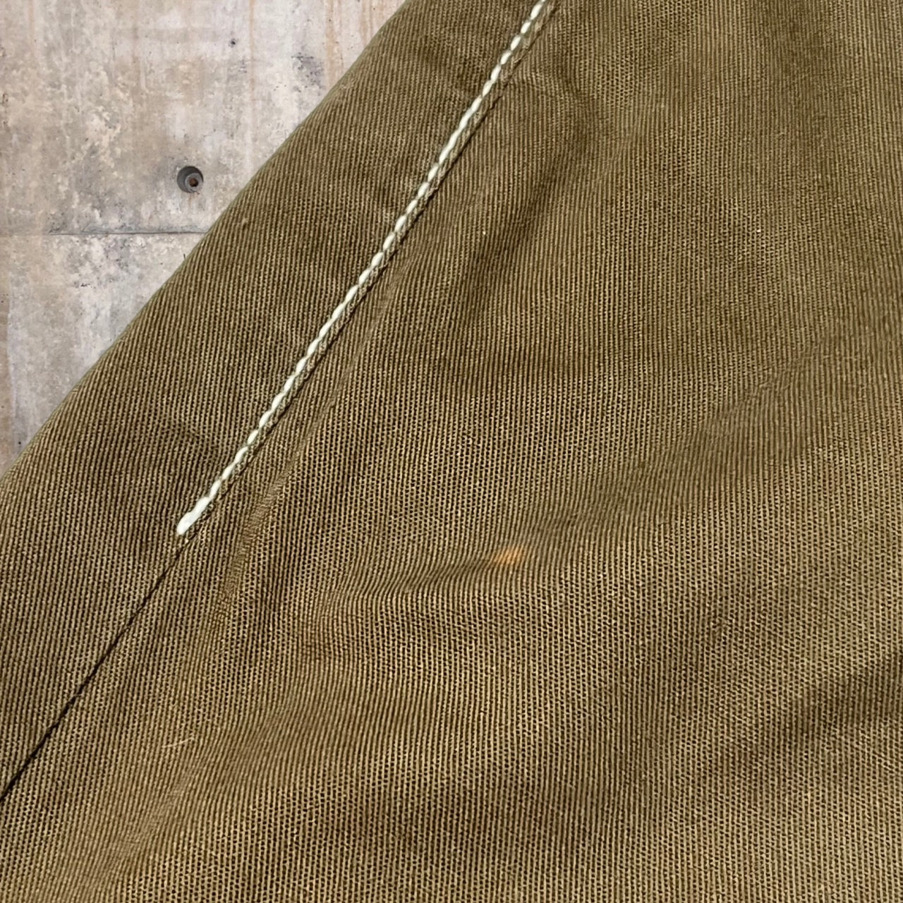 COMME des GARCONS HOMME(コムデギャルソンオム) 00SSホワイトステッチコットンパンツ HP-020425 S ブラウン×ホワイト AD2000 田中オム