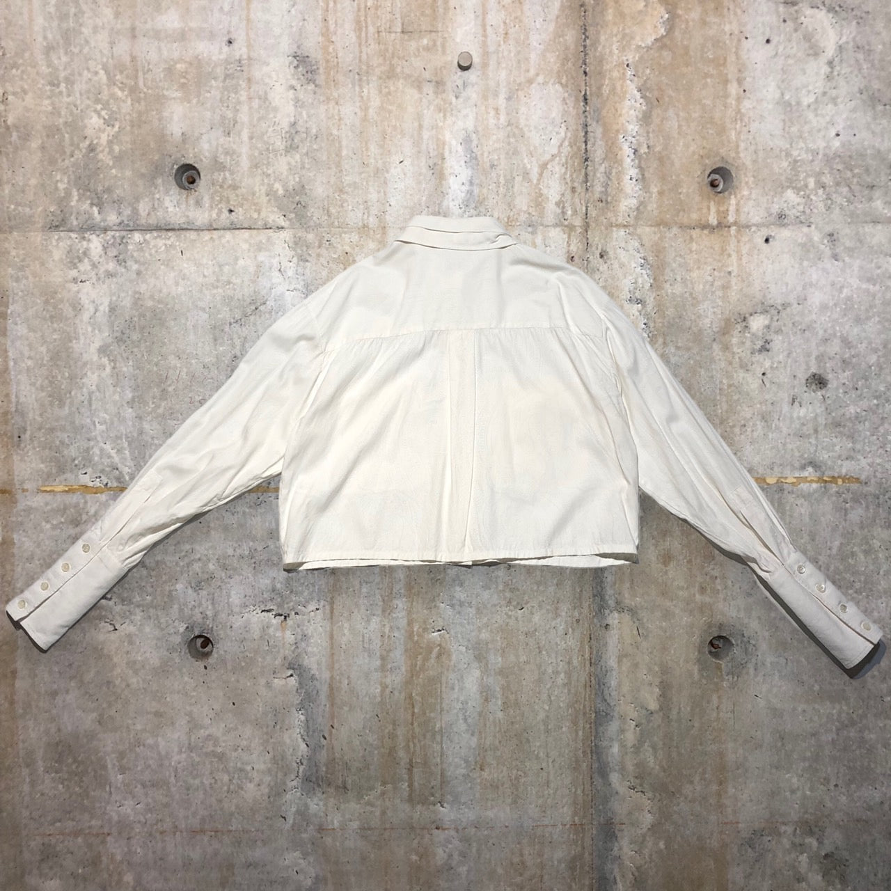 AALTO(アールト) ダブルカラーペイズリーショートシャツジャケット AA-SS18-B1SH2-533 34(Sサイズ程度) ホワイト