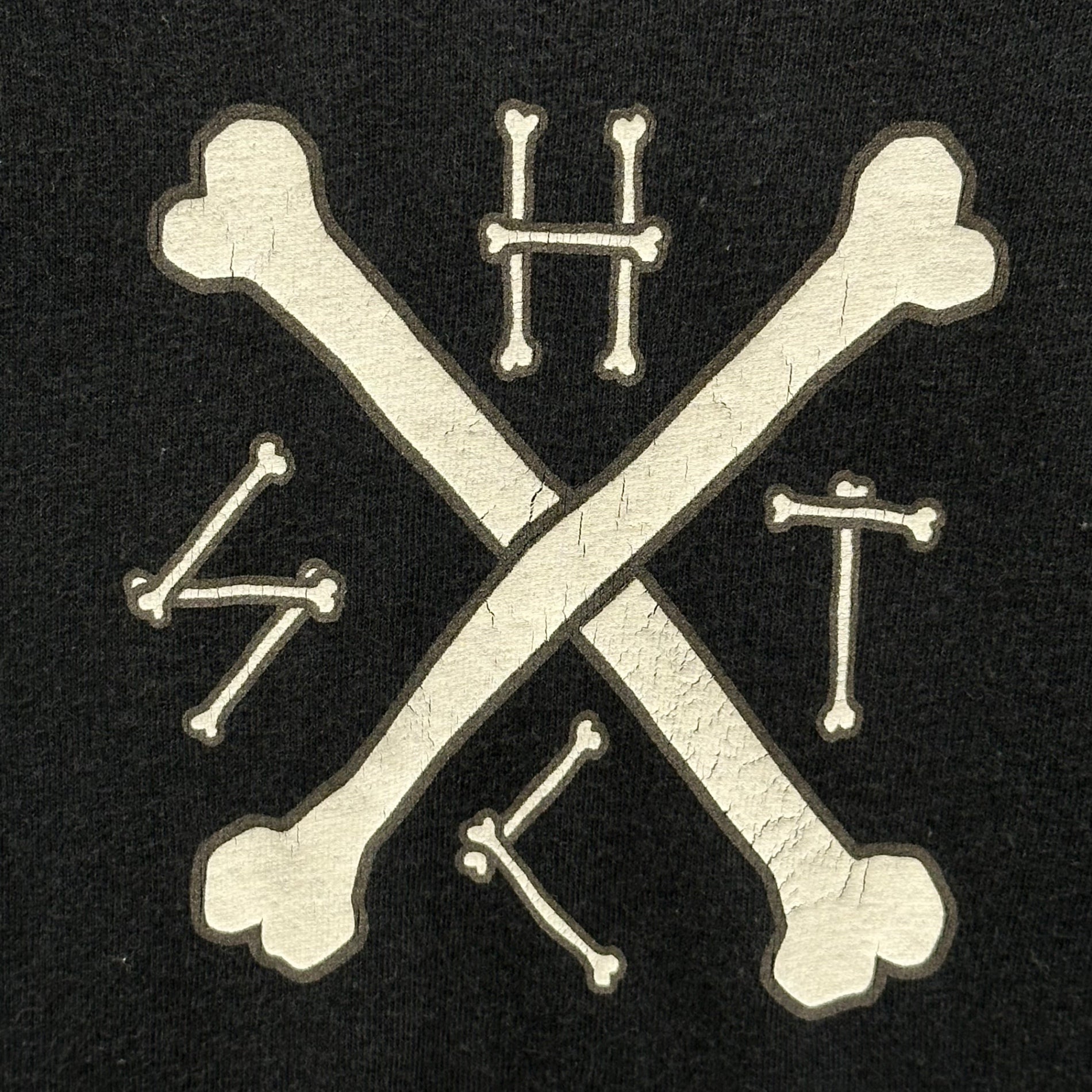 STUSSY(ステューシー) 2000’s Cross Bone T-shirt クロス ボーン Tシャツ M ブラック OLD オールド