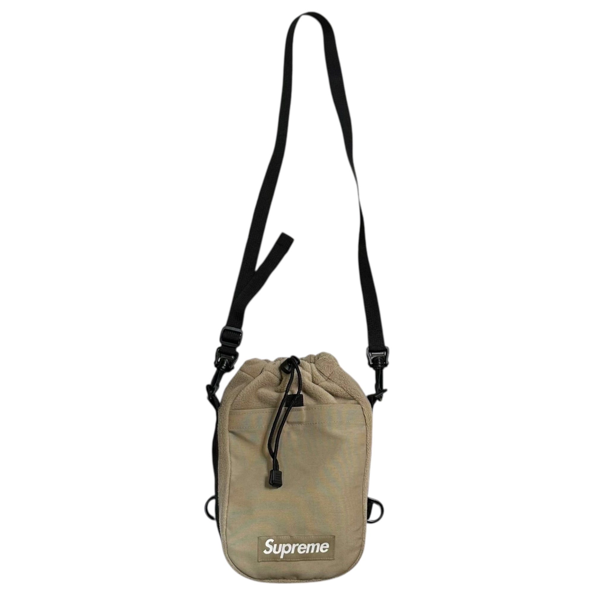 SUPREME(シュプリーム) 24AW Polartec Sling Bag ポーラーテック ショルダー バッグ ベージュ ボックス ロゴ サコッシュ 24FW