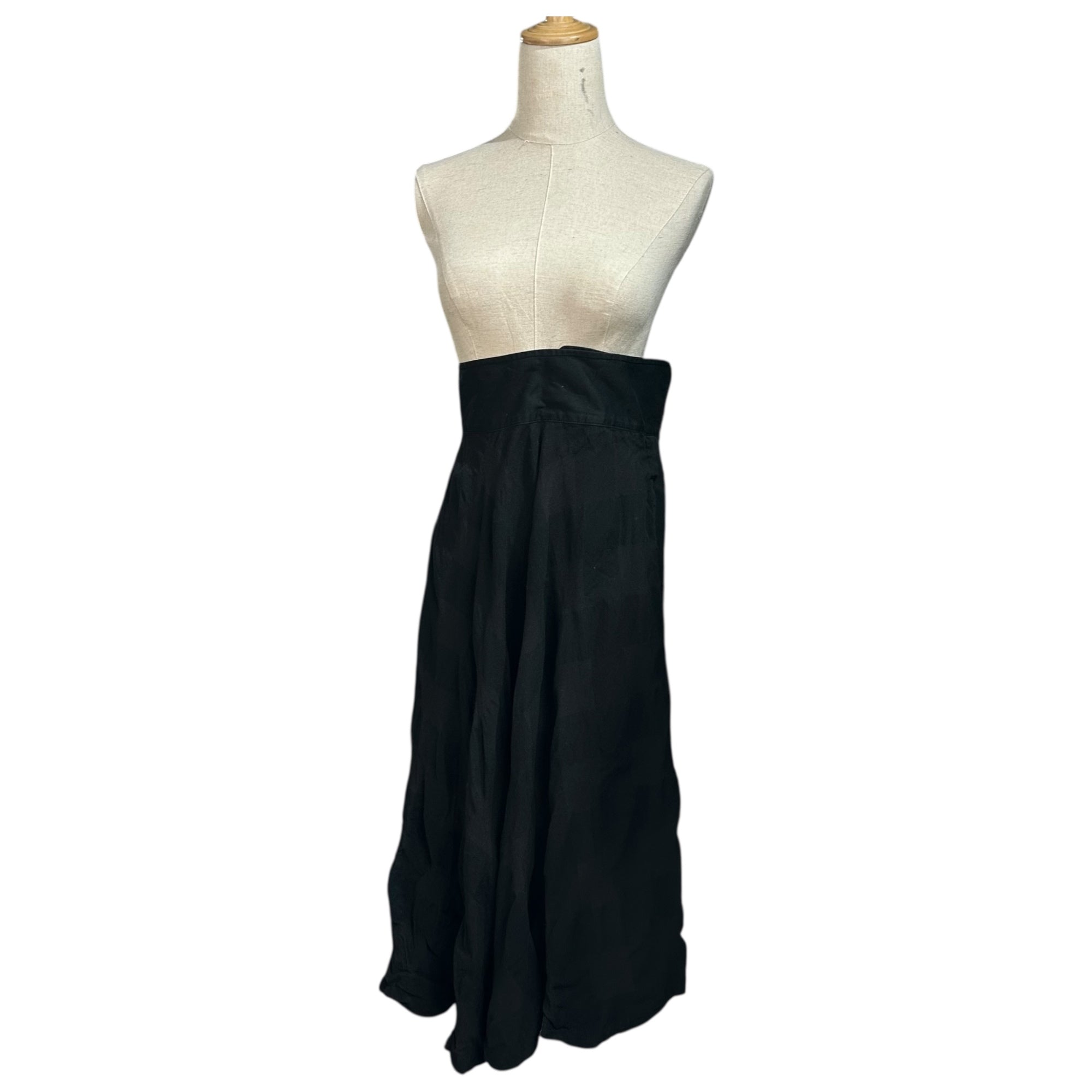 Y's(ワイズ) 06SS Block Check High Waist Long Skirt ブロックチェック ハイウエスト ロング スカート YR-S36-258 1(S程度) ブラック