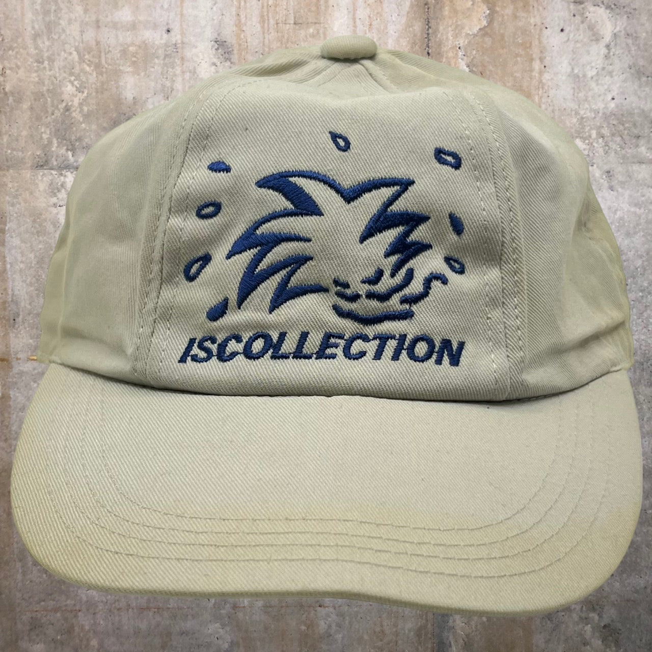 i.s. ISSEY MIYAKE(アイエス イッセイミヤケ) 80's "ISCOLLECTION"logo cap/ロゴキャップ ベージュ IS 80s